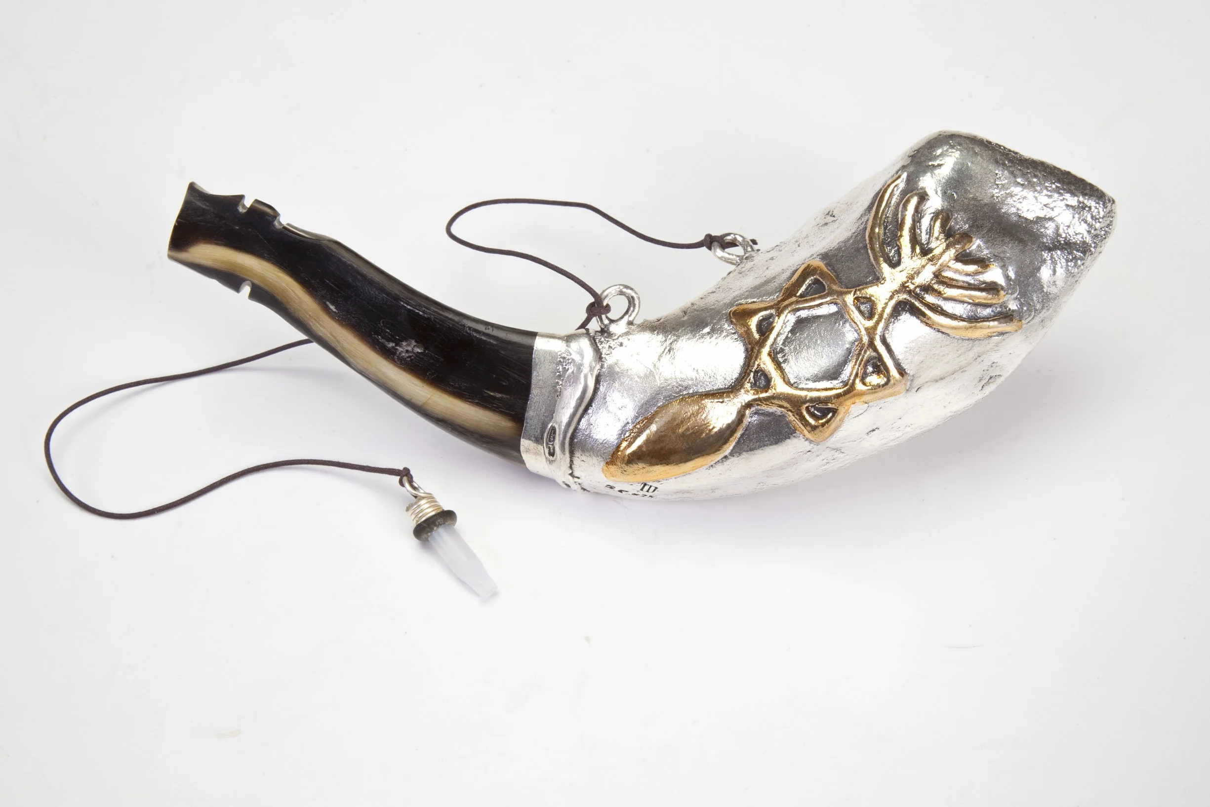 Venta Para Aceite 13 pulgadas Unción Carneros de Plata Ram Shofar Increíble Evangélica Cristiana