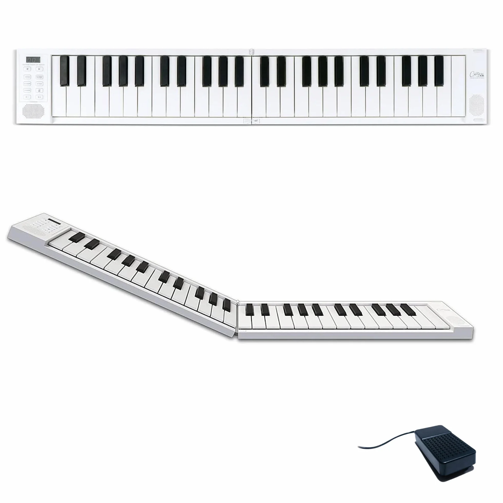 Carry-on FP-49 Touch Tecla 49 Sensible al Tacto Piano Digital Plegable Portátil Blanco de Blackstar Controlador USB MIDI con Batería Recargable