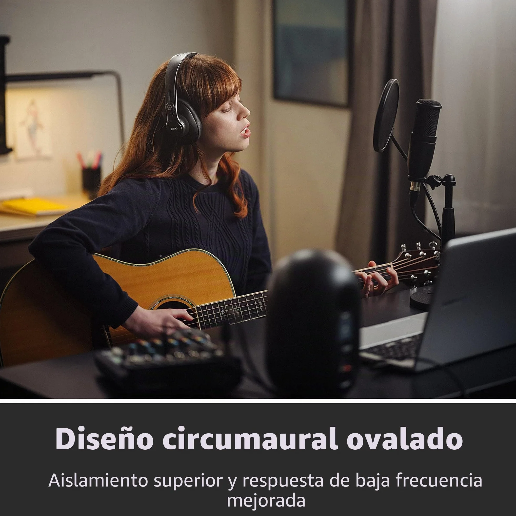 AKG K371 Auriculares de estudio plegables circumaurales cerrados