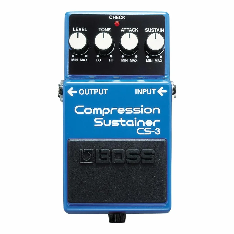 BOSS CS-3 Compressor/Sustain-pedaal, Compacte compression/sustainer-pedaal met hoogwaardige circuits
