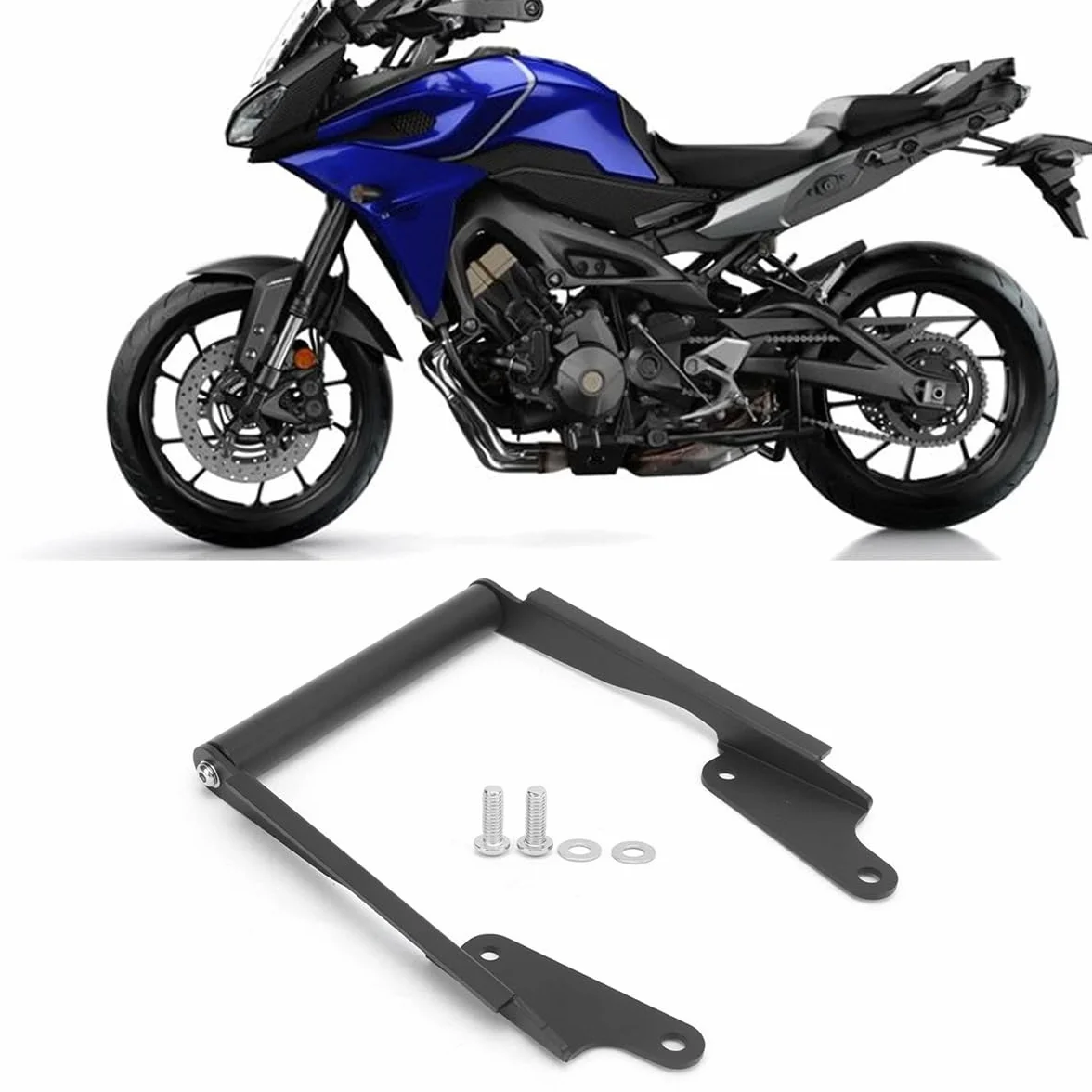 Alide Barra de soporte de navegación para motocicleta compatible con Yamaha MT-09 Tracer 900 2015-2017 GIVI FB4120 GPS