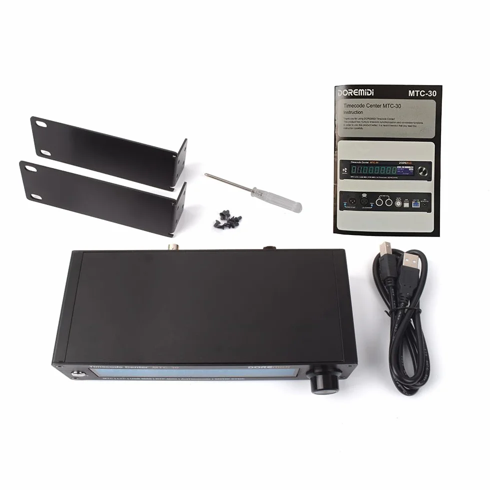 Timecode Center MTC-30 compatible con lector de código de tiempo convertidor generador SMPTE LTC ArtTimeCode RTP-MIDI MMC PoE(MTC-30)