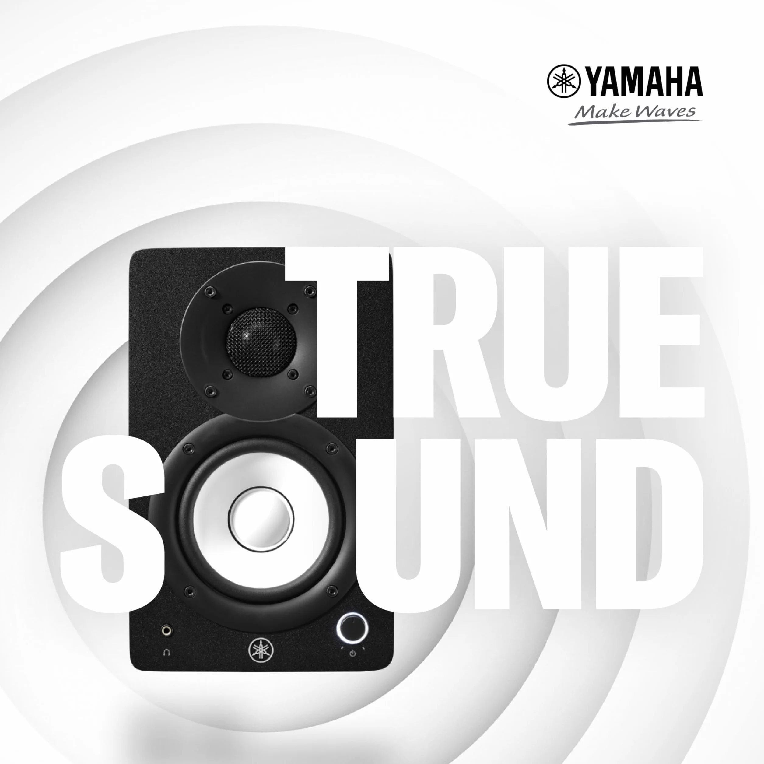 Yamaha HS4 Monitores de Estudio – Par de Altavoces Activos Compactos de 2 Vías Potenciados, Bass-Reflex 4.5" 52W, con Control de Sonido Avanzado, para Producción Musical y Edición de Video - Blanco