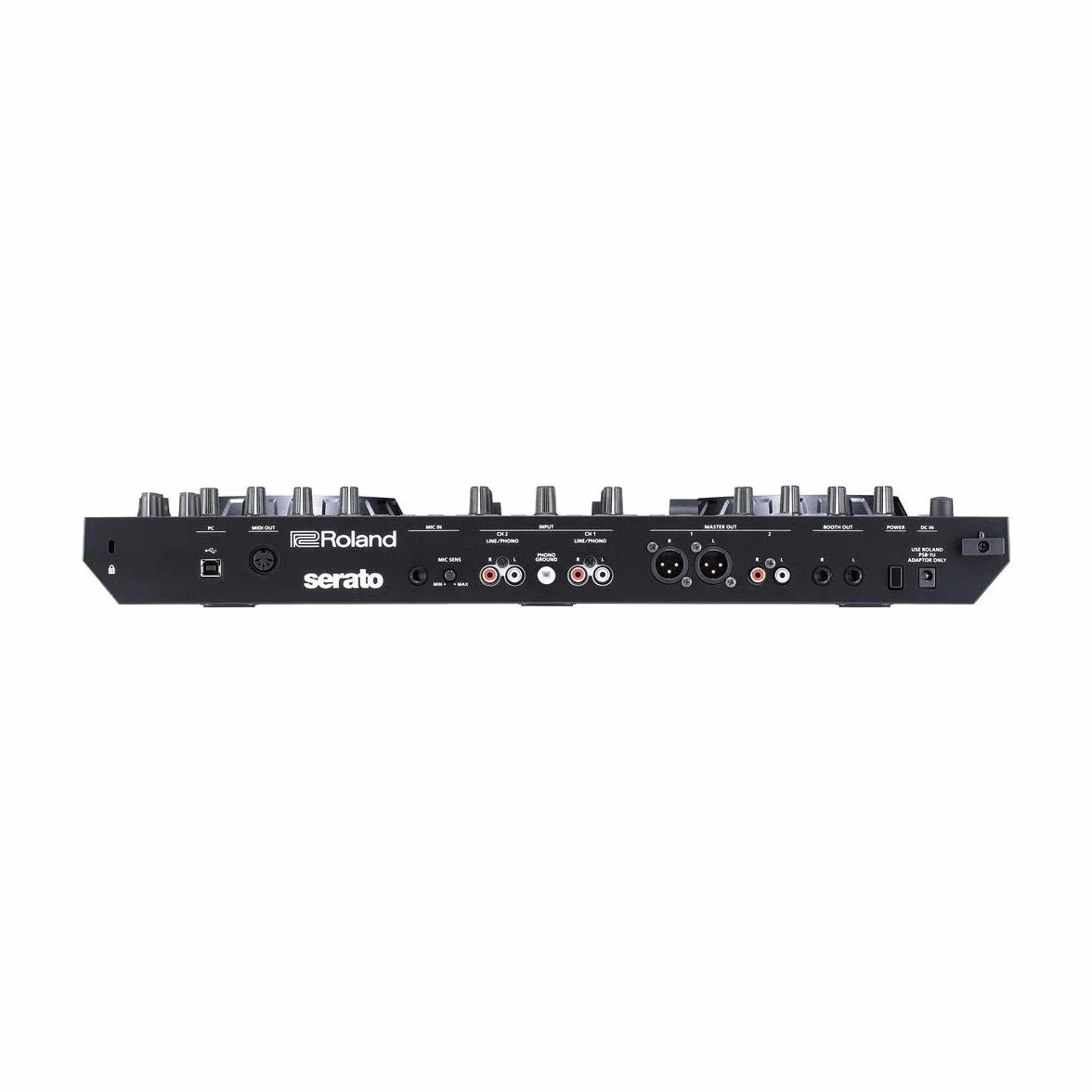Controlador de DJ Roland DJ-505 — Dos canales y Deck Select para hasta cuatro decks — Controlador de DJ de gama alta en formato compacto