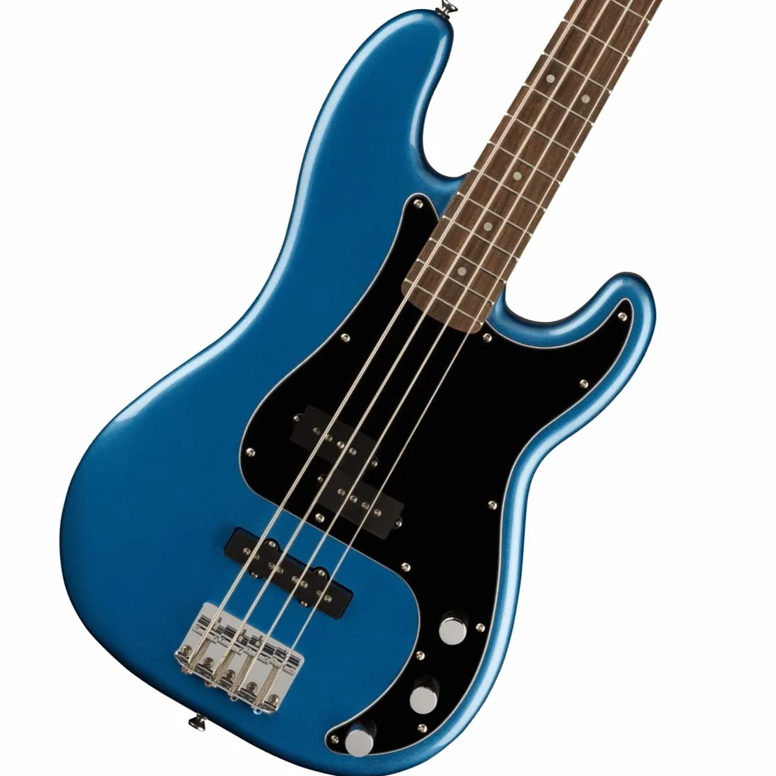 Squier by Fender Affinity Series Precision Bass® PJ, diapasón de laurel, golpeador negro, azul Lake Placid