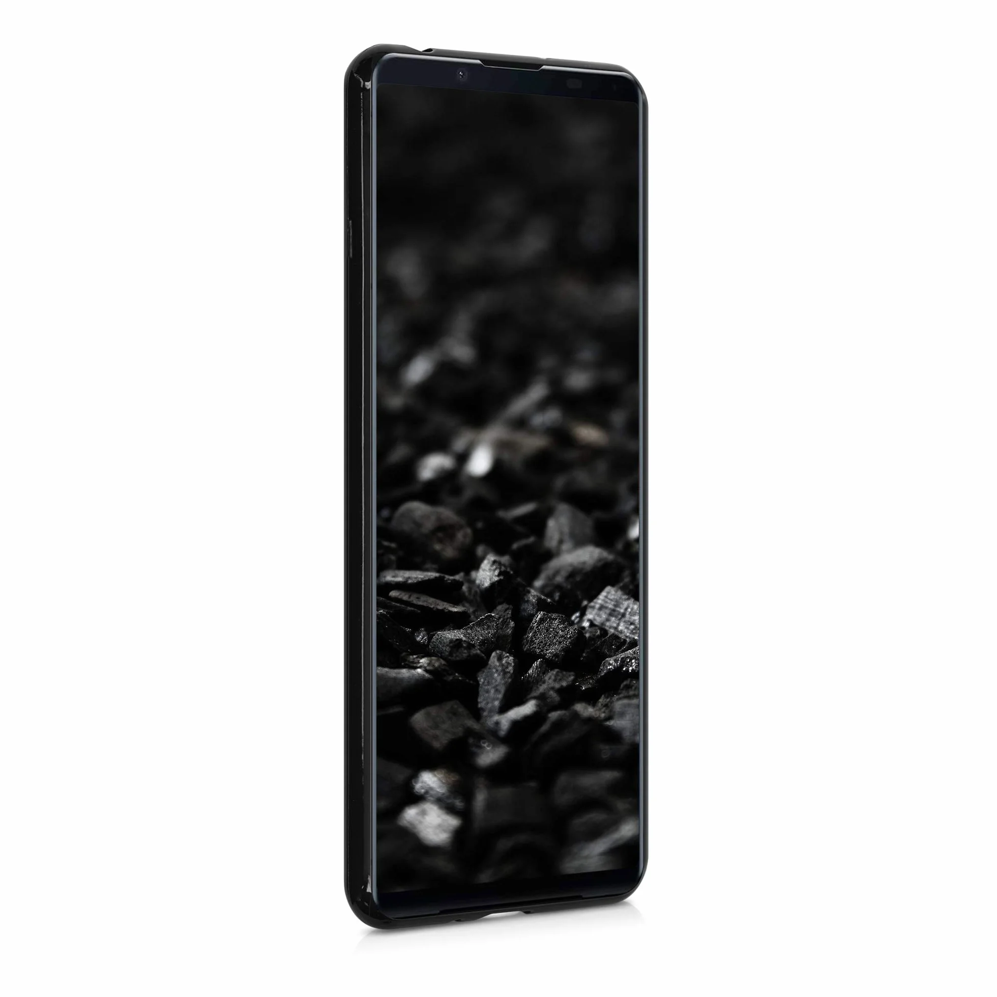 kwmobile Sony Xperia 5 II Carcasa Ultrafina TPU Silicona Bordes elevados anticaídas Negro