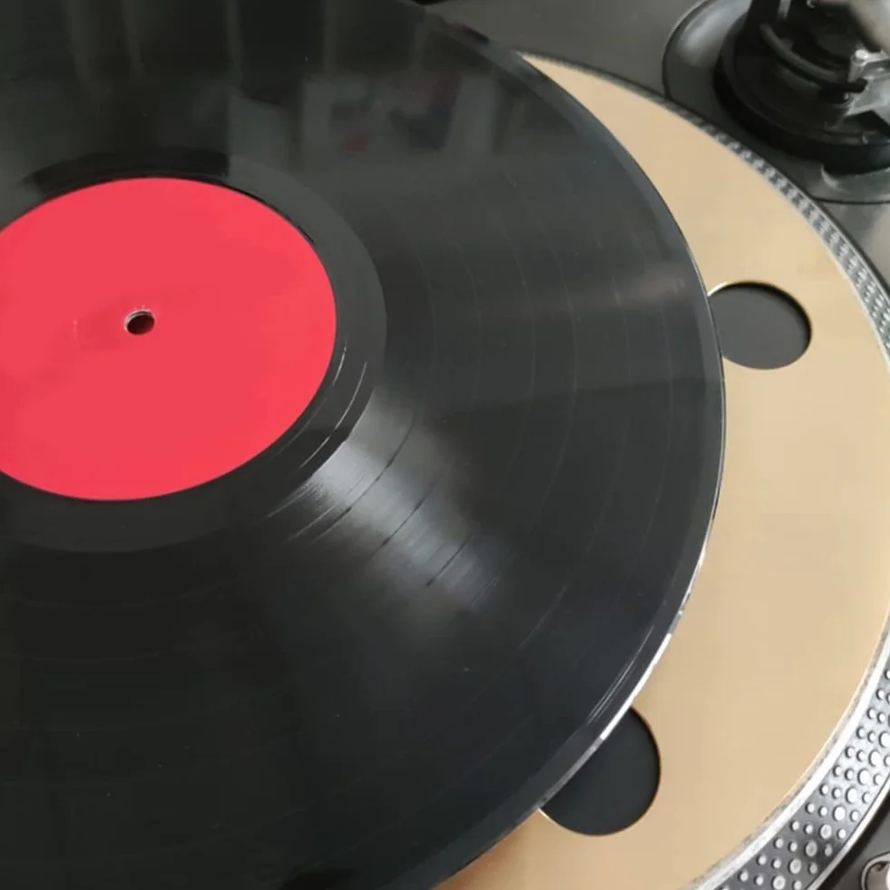Alfombrilla giratoria de latón puro de alta fidelidad para tocadiscos de vinilo LP accesorios para el hogar