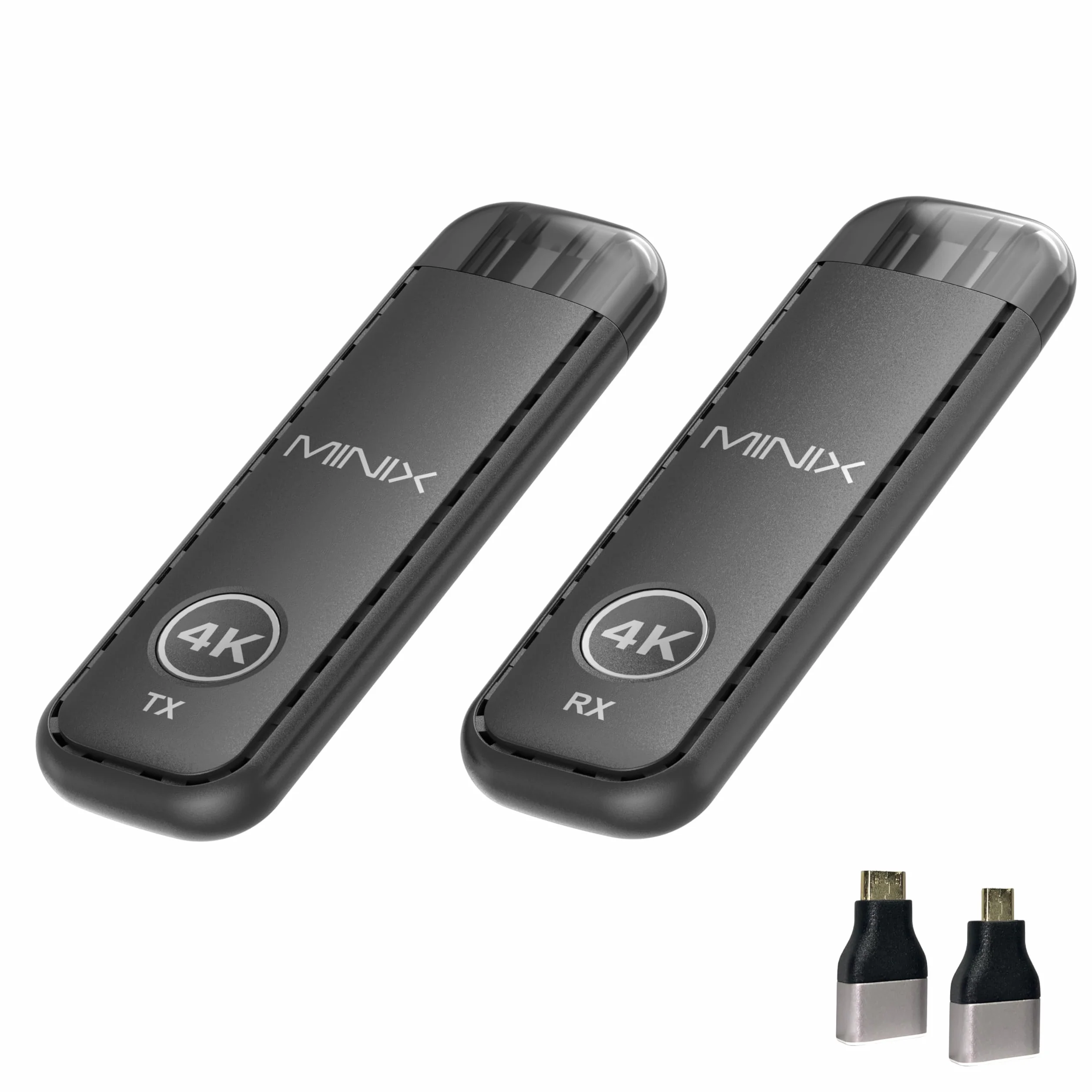 MINIX H4K HDMI Inalámbrico Transmisor y Receptor 4K, 1080P@60Hz, Doble Banda 5G+2.4G, Extensor Inalámbrico 50m
