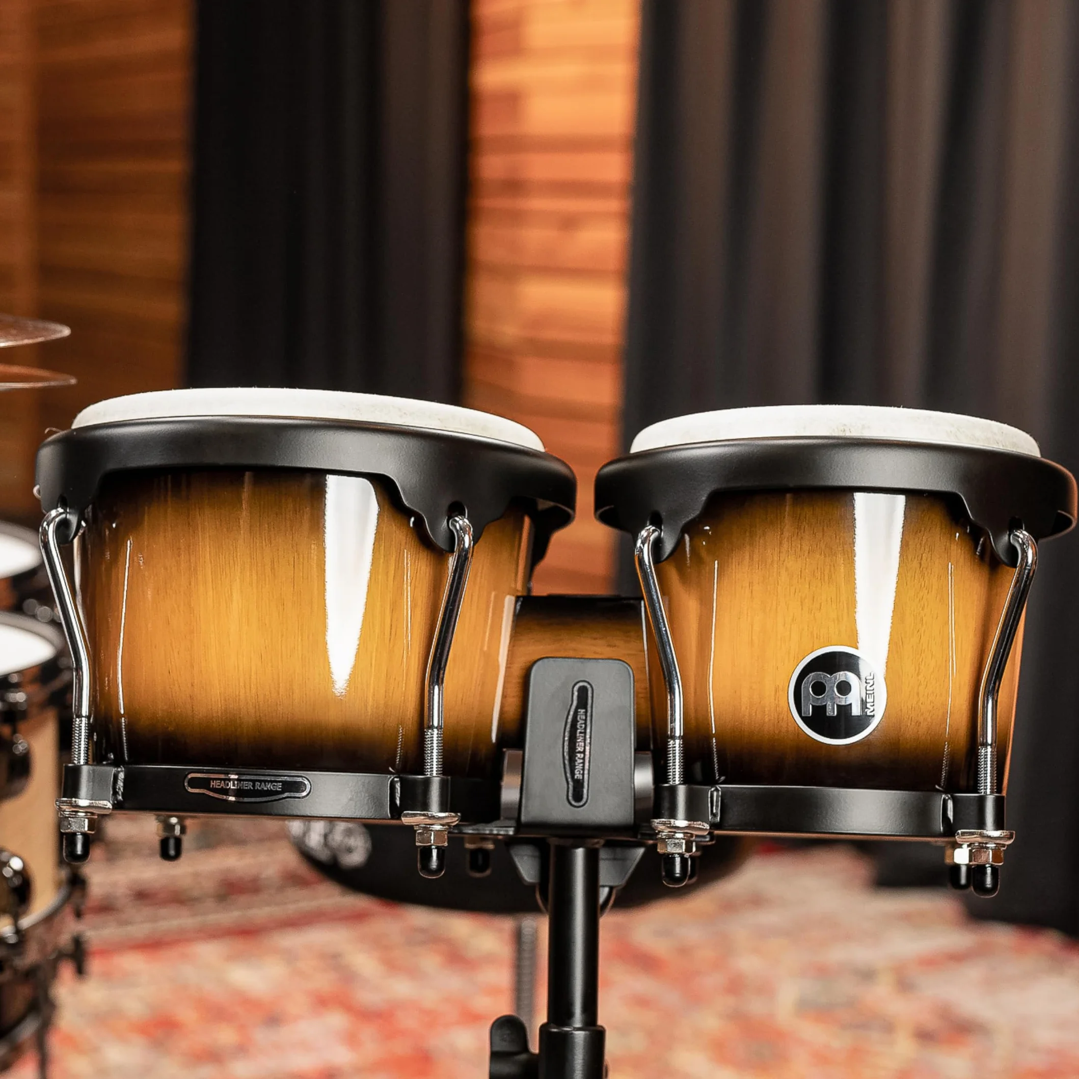 Meinl Percussion HB100VSB - Wood bongo, Multicolor, Estallido de sol