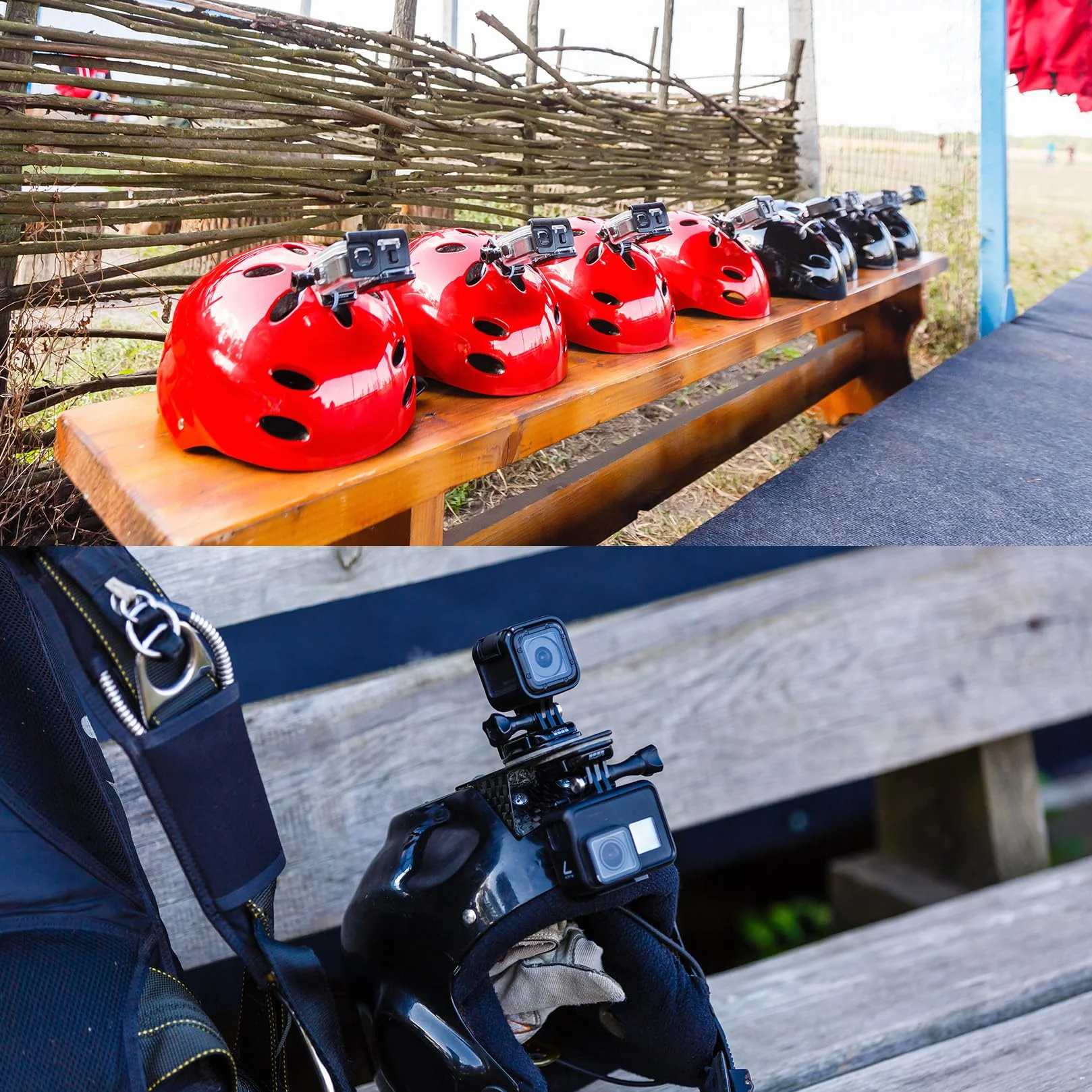 12-in-1 Adhesivos Soporte para GoPro Soportes Pegatinas Plano y Curvo, Soporte para Aasco de Cámara Kit, Soporte Camara Accion Casco para GoPro Hero Session 4/3/3+/2 dji Osmo Cámaras de Acción