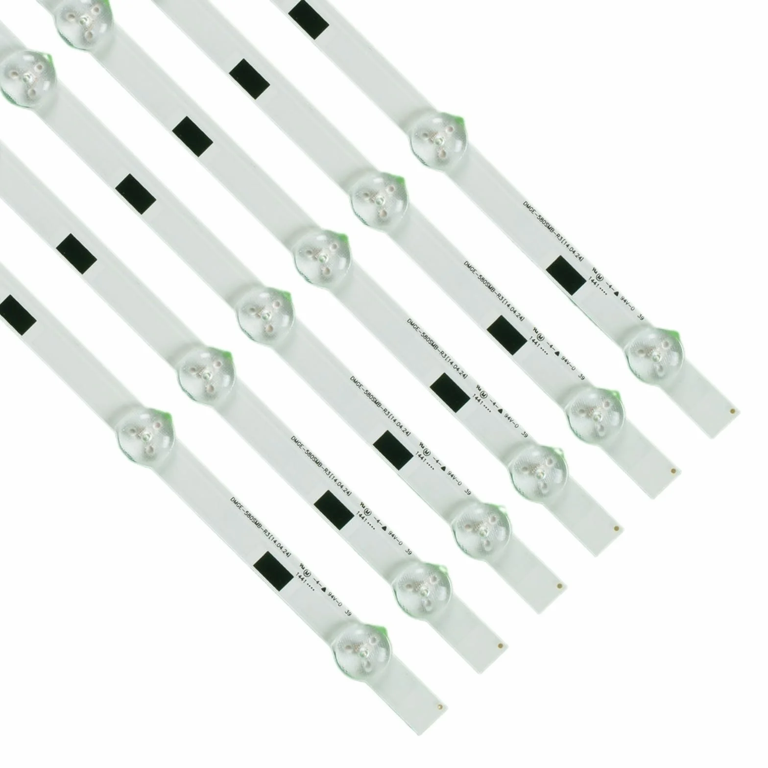 Kit de 12 tiras LED para TV compatible con UN58H5203AG, UE58J5200AK, UE58J5200AW, UA58H5200AR, UE58H5203AW, UN58H5005AF y ​​UE58H5200AW