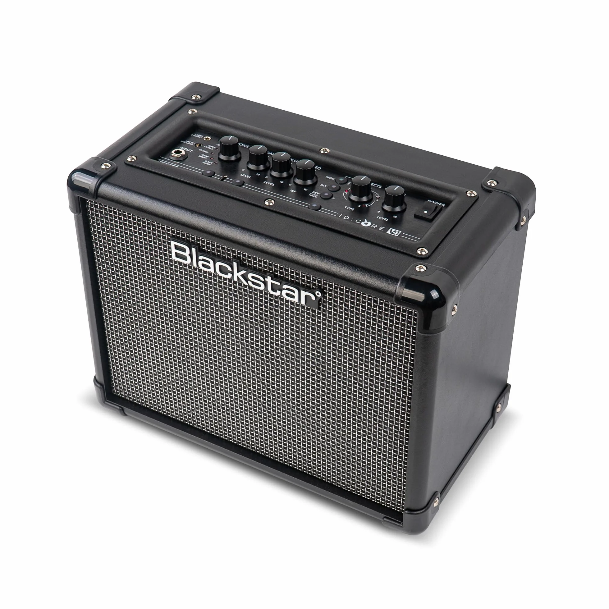 Blackstar ID 10 V4 Amplificador Combo para Guitarra Eléctrica 10W, Efectos Integrados, Afinador, Grabación USB-C, Entrada para Streaming, Reducción de Potencia a 1W, Sonido Estéreo