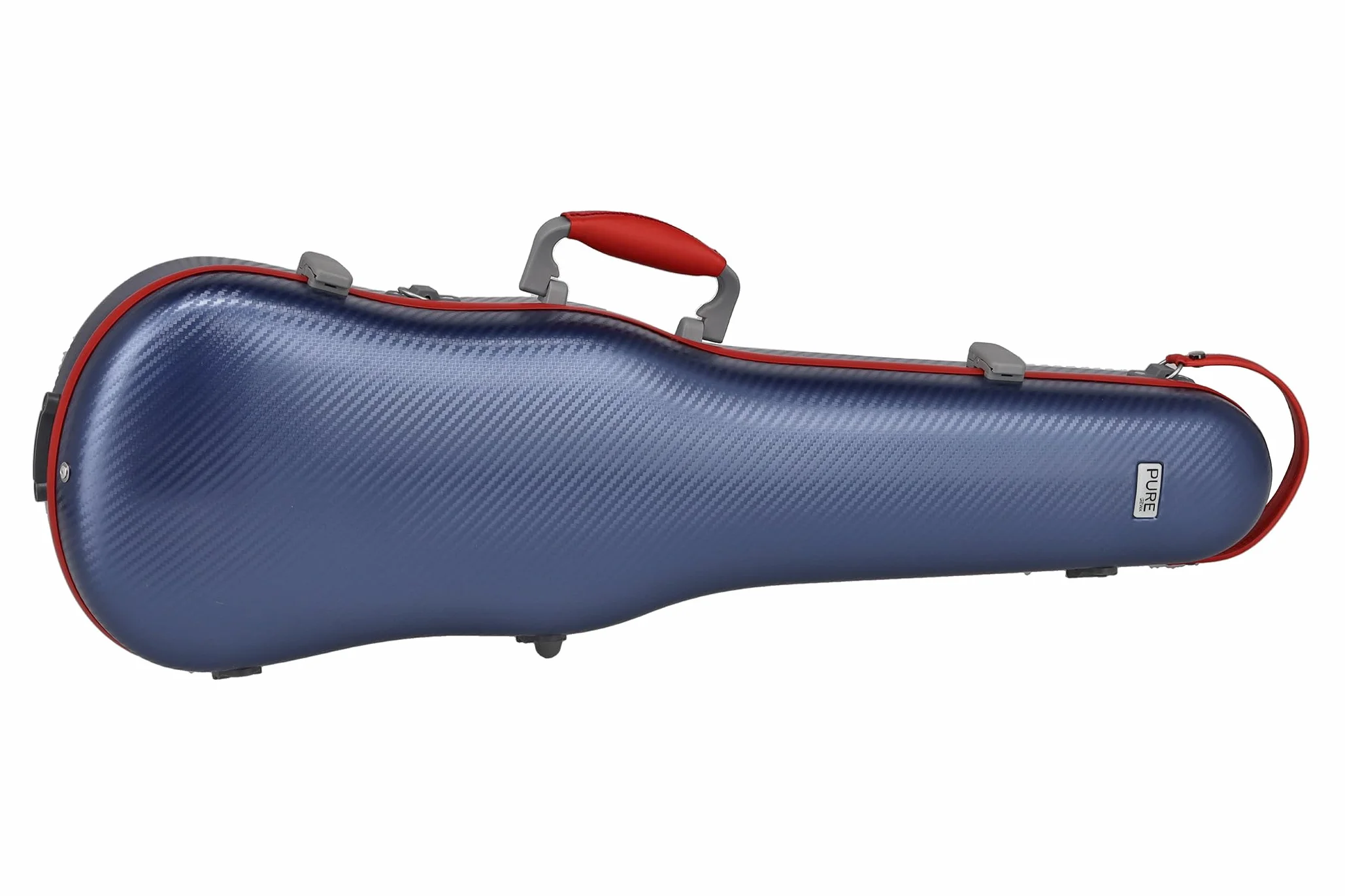 GEWA Estuche de violín Fun Series policarbonato 4/4-1/2 tamaño Azul/Rojo, Interior Negro, 2 Correas de Mochila Desmontables, Bolsa de Accesorios, suspensión Acolchada, asa Lateral Adicional