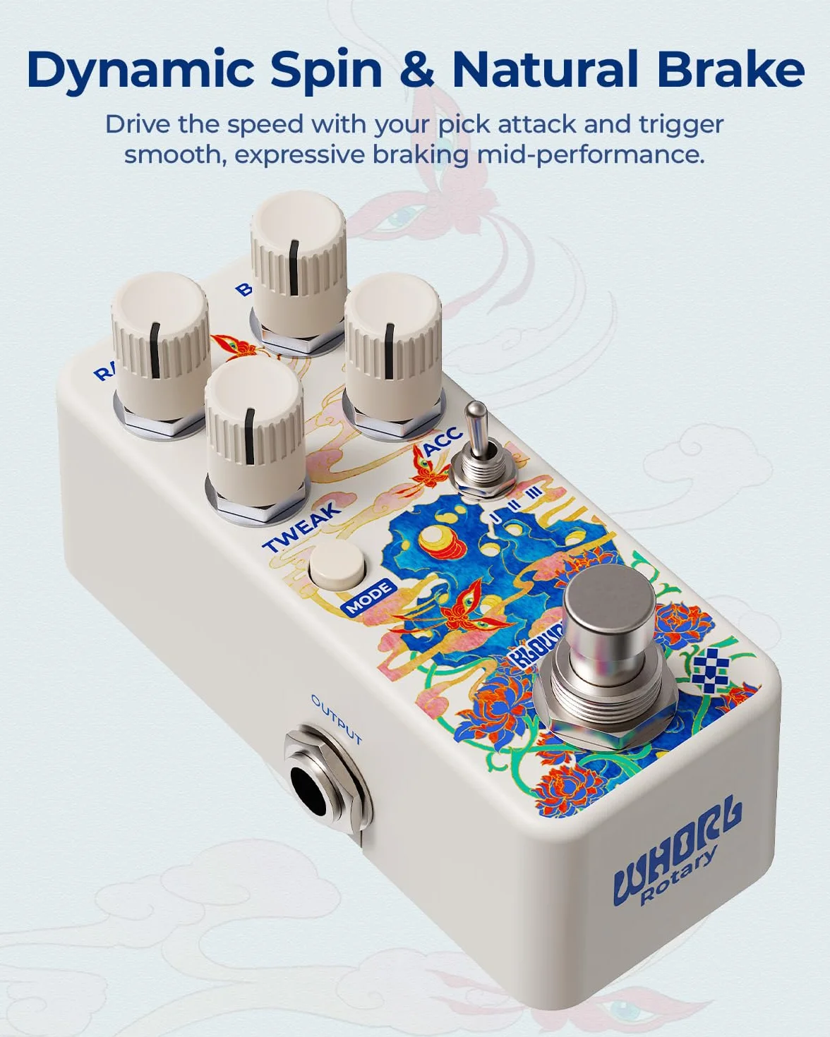 Pedal giratorio dinámico Whorl Single Footswitch