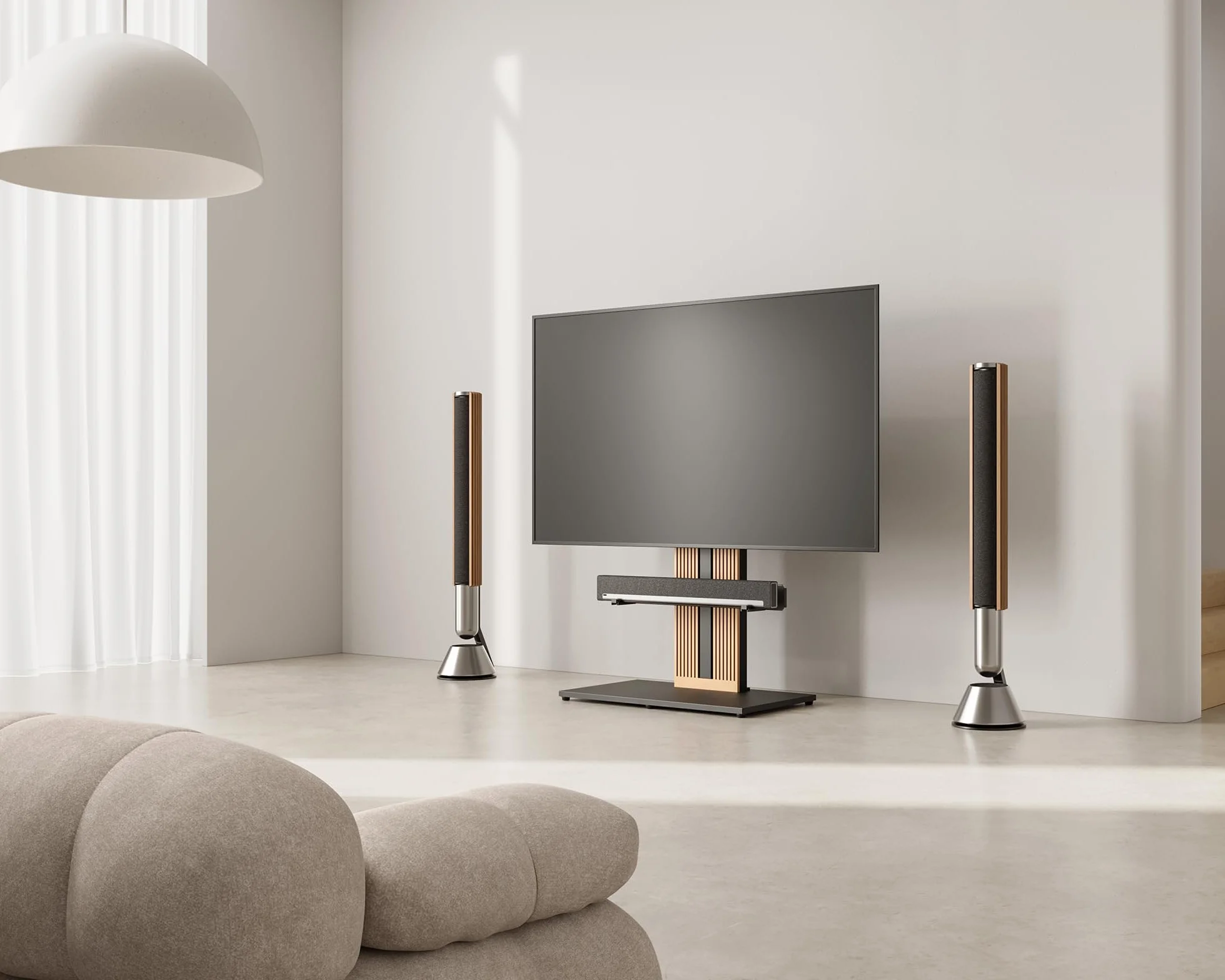 FITUEYES Soporte para Barra de Sonido para Soportes de TV de Las Series Zen y Cantor, Soporte Ajustable para Barra de Sonido de hasta 6,5 KG con Almohadillas Antideslizantes EV