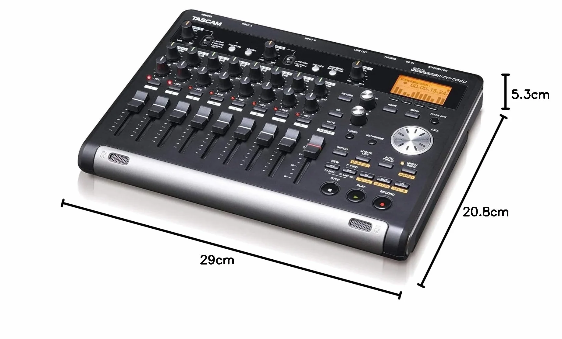 Tascam DP-03SD - Grabador multipista, color negro