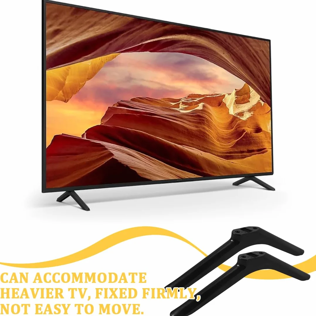 2 piezas Peana TV Universal Soporte de TV, Pies de Pedestal para TV con Tornillos, Patas de Repuesto para Base de Soporte de TV, Fácil Manejo para Base De Soporte TV Mesa 42 Pulgadas De TV Inteligente