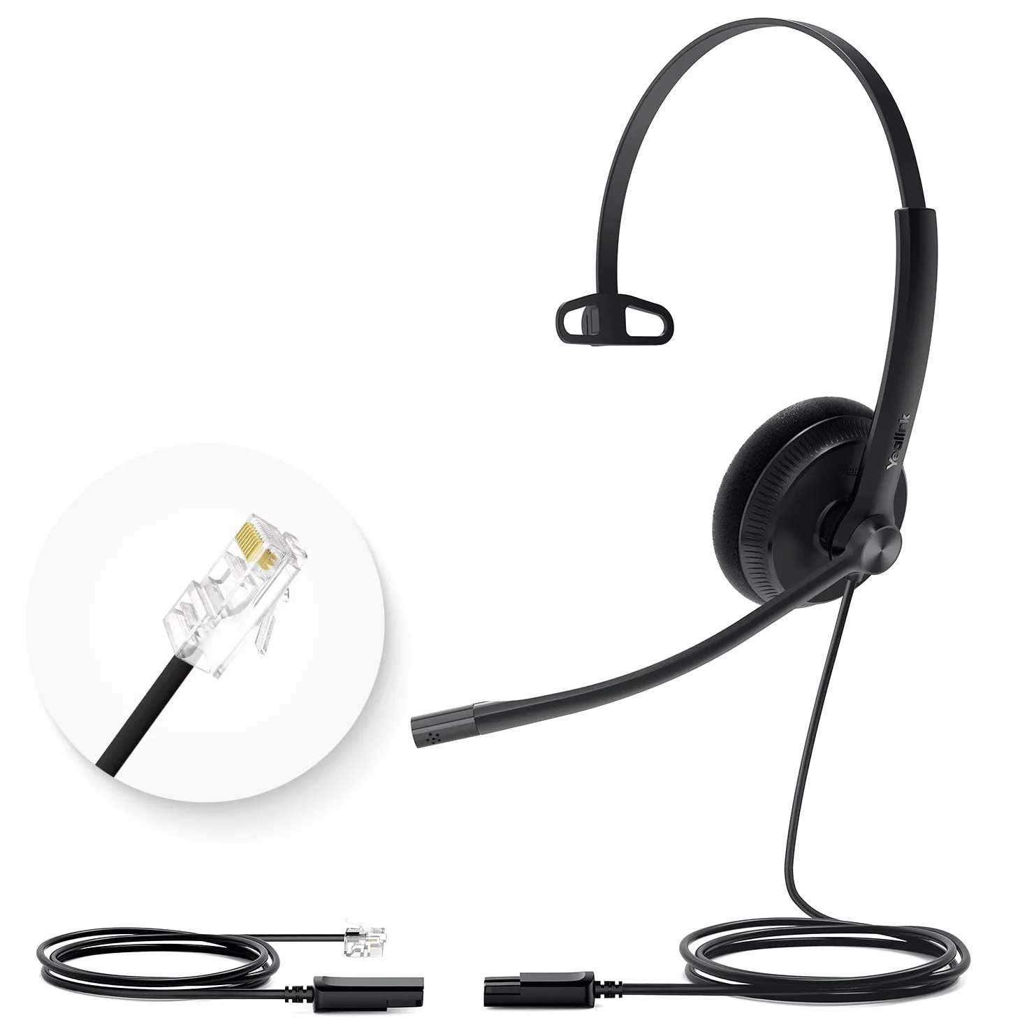 Yealink YHS34 Lite QD Auriculares para teléfonos de oficina con cable RJ9