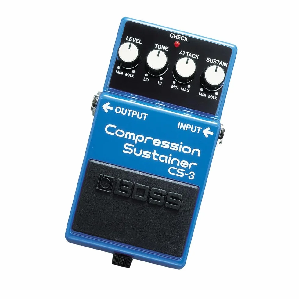 BOSS CS-3 Compressor/Sustain-pedaal, Compacte compression/sustainer-pedaal met hoogwaardige circuits