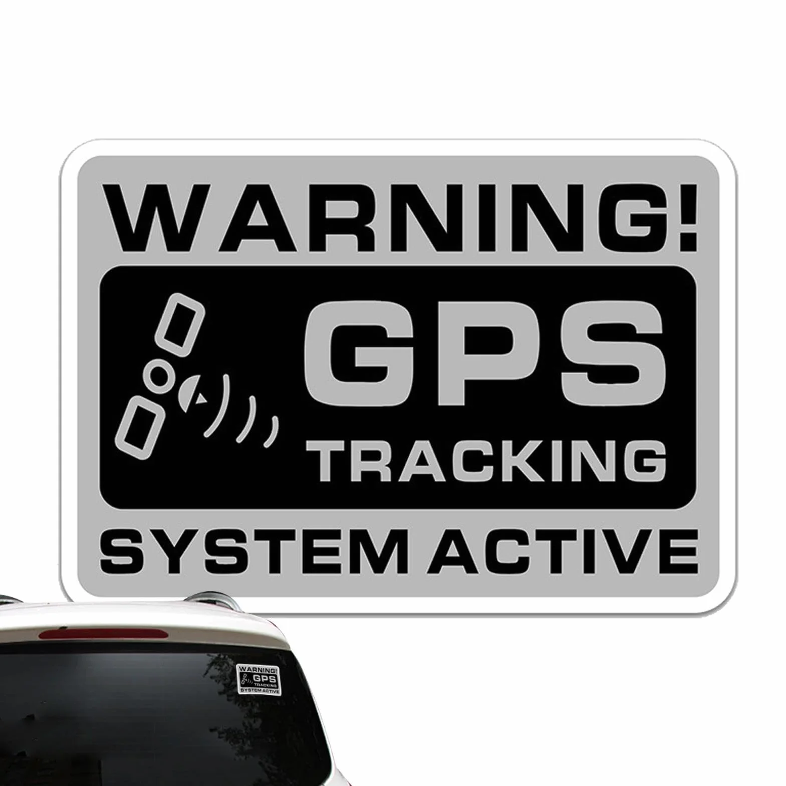 Pegatina de Seguimiento GPS, Advertencia Antirrobo para Vehículos, 10 Piezas