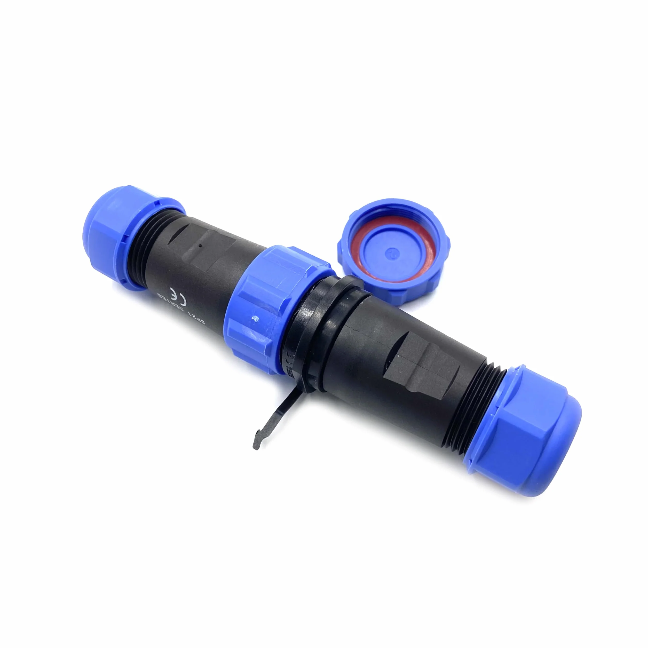 Conector Enchufe de aviación SP21 de 4 pines, IP68 Enchufe de aviación sin soldadura impermeable y a prueba de polvo para lámparas exteriores utiliza 500V 30A (engarzado de tornillo de cable 12 AWG)