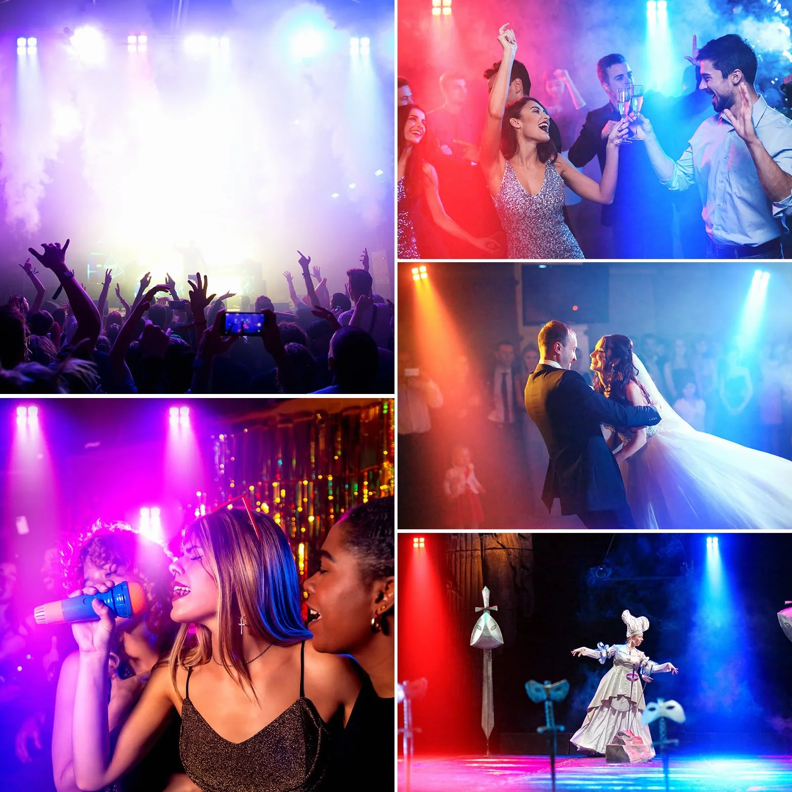 4PCS 100W Foco LED Par Light Batería Recargable,RGBWA+UV Luz de Escenario,Mini Luces Discoteca con Control Remoto/DMX/APP para Fiestas DJ Bar Show Boda Halloween Navidad