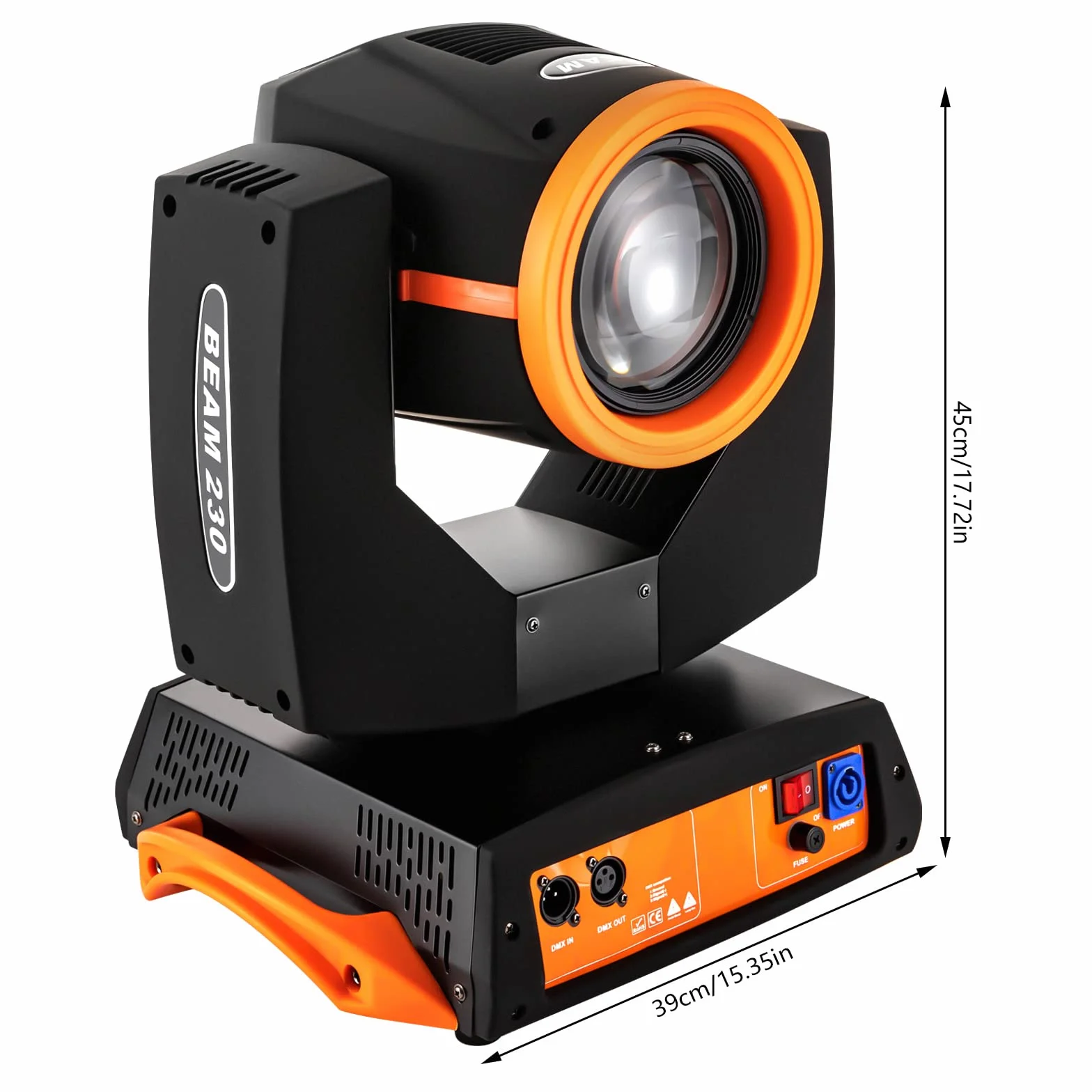 Luz de fiesta, 230 W, 7R, Sharpy Beam Led 17 Gobo 24 Prisma Beam Moving Head Dmx Halloween Spot Iluminación de escenario 14 colores Dj Lights 16ch 8 prismas Faro Dmx512 Control