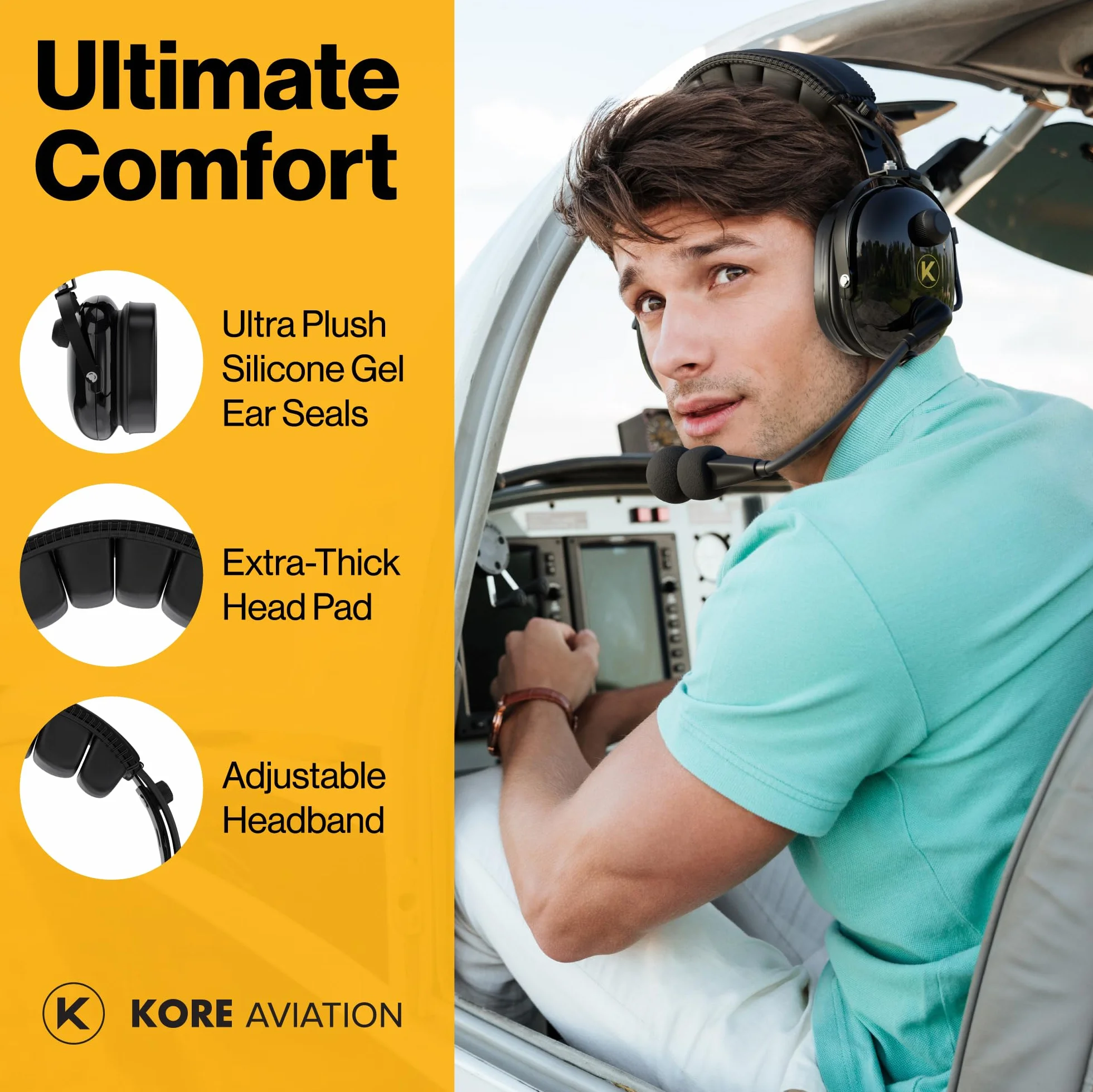 KORE Aviation Bluetooth Headphones n227