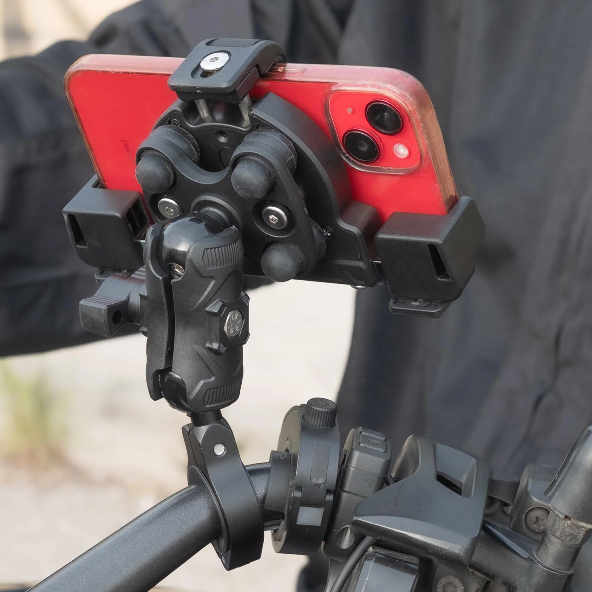 Radg Soporte Móvil Moto, Rotación 360º | Tornillo Antirrobo, Antivibracion