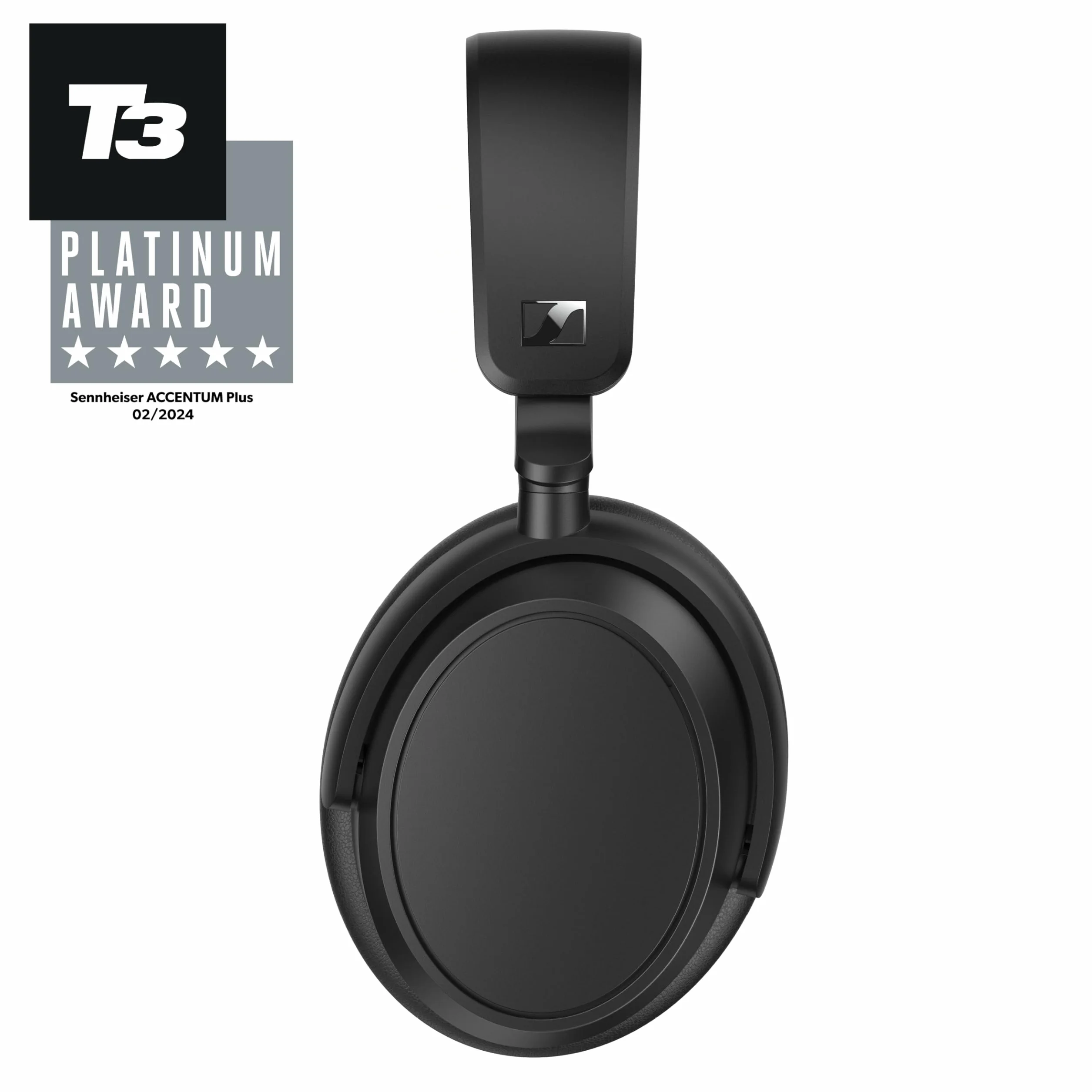 Sennheiser ACCENTUM Plus Wireless Auriculares con Bluetooth - Audio función de Carga rápida, autonomía de 50 Horas y cancelación de Ruido Activa híbrida adaptativa - Negro