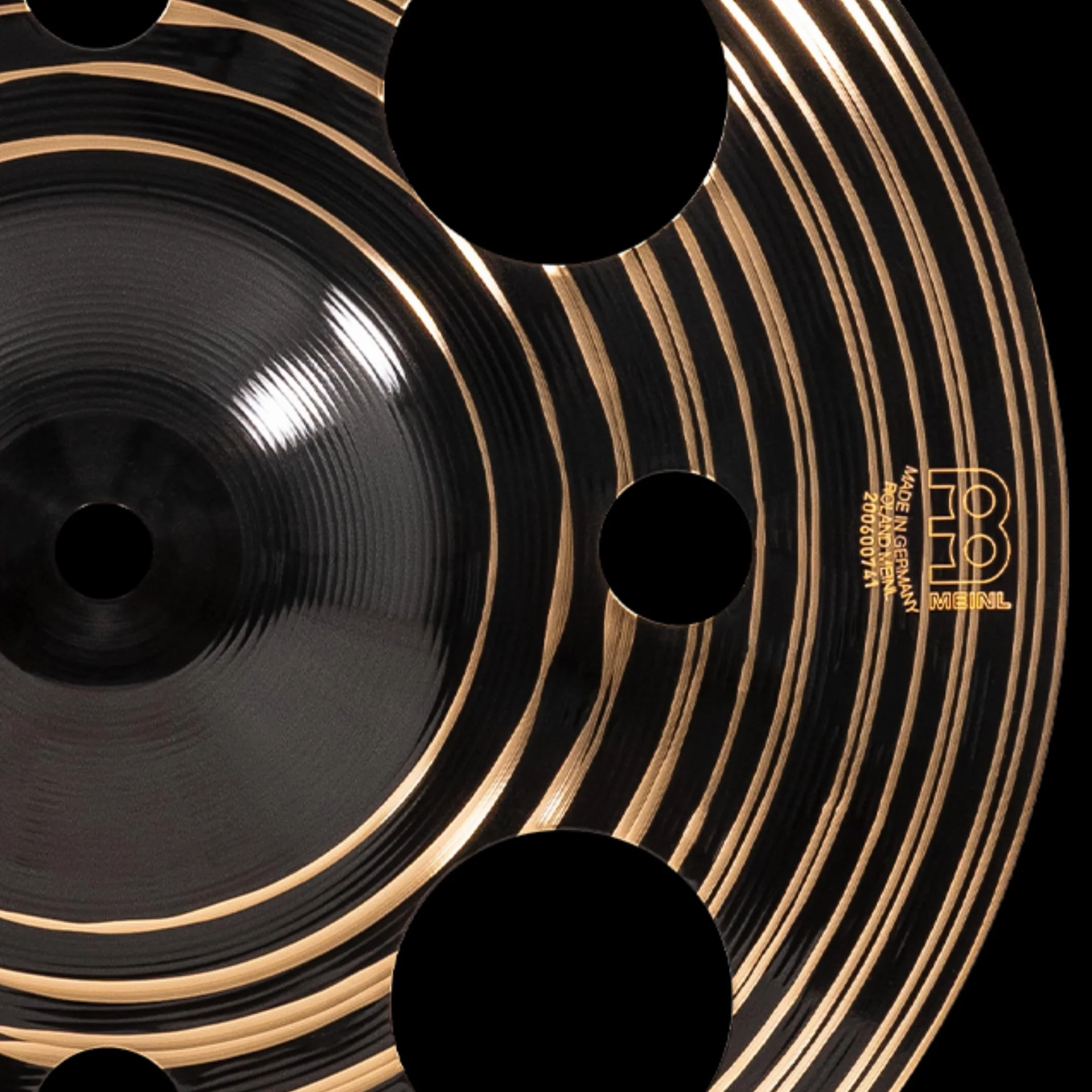Meinl Cymbals Classics Custom Dark Plato Trash Splash de 10 pulgadas (25,40cm) Platillos de Batería - Bronce B12, Acabado Oscuro (CC10DATRS)