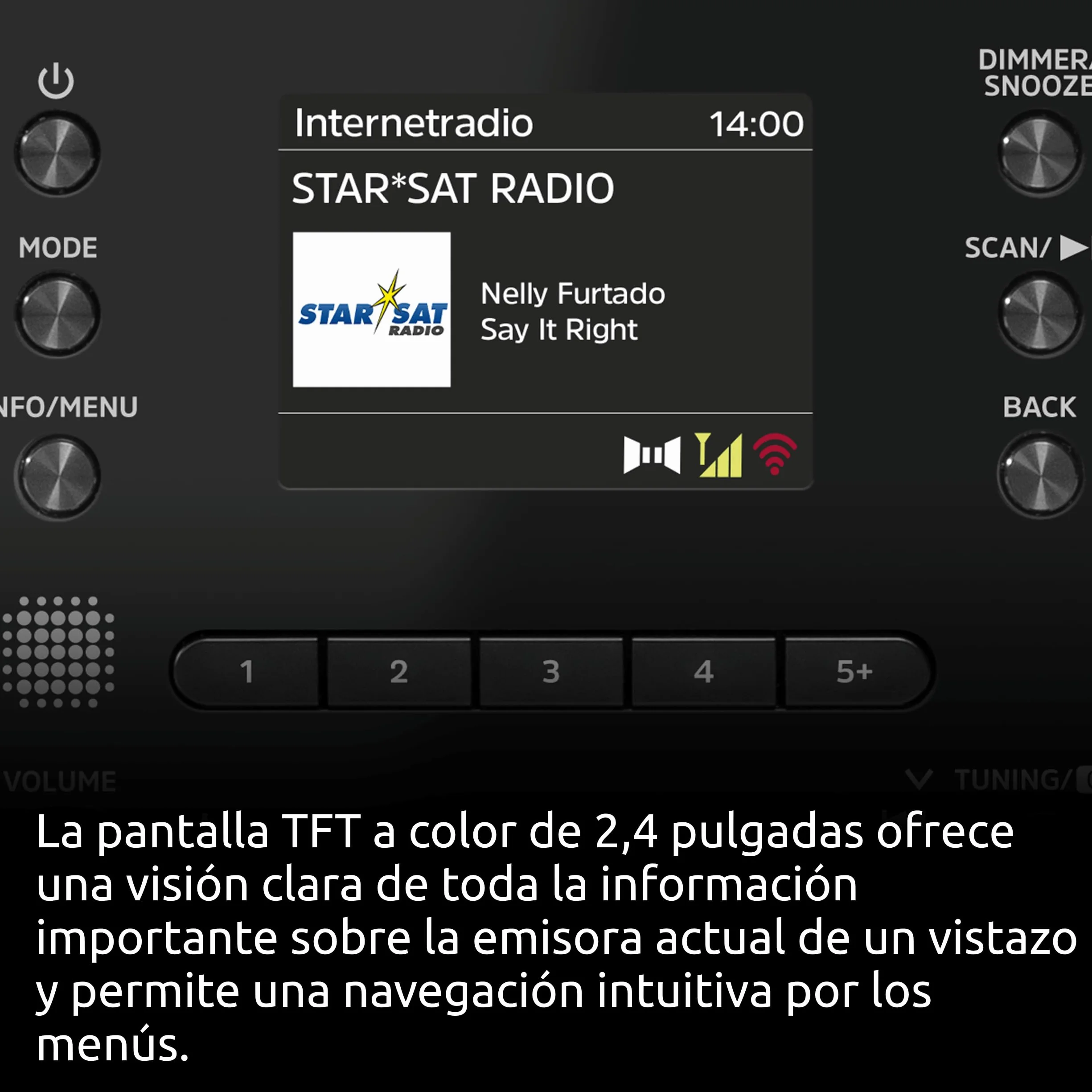 TechniSat DIGITRADIO 550 IR - Radio estéreo por Internet (Dab+, FM, WLAN, Bluetooth, Control por App, Despertador), Negro