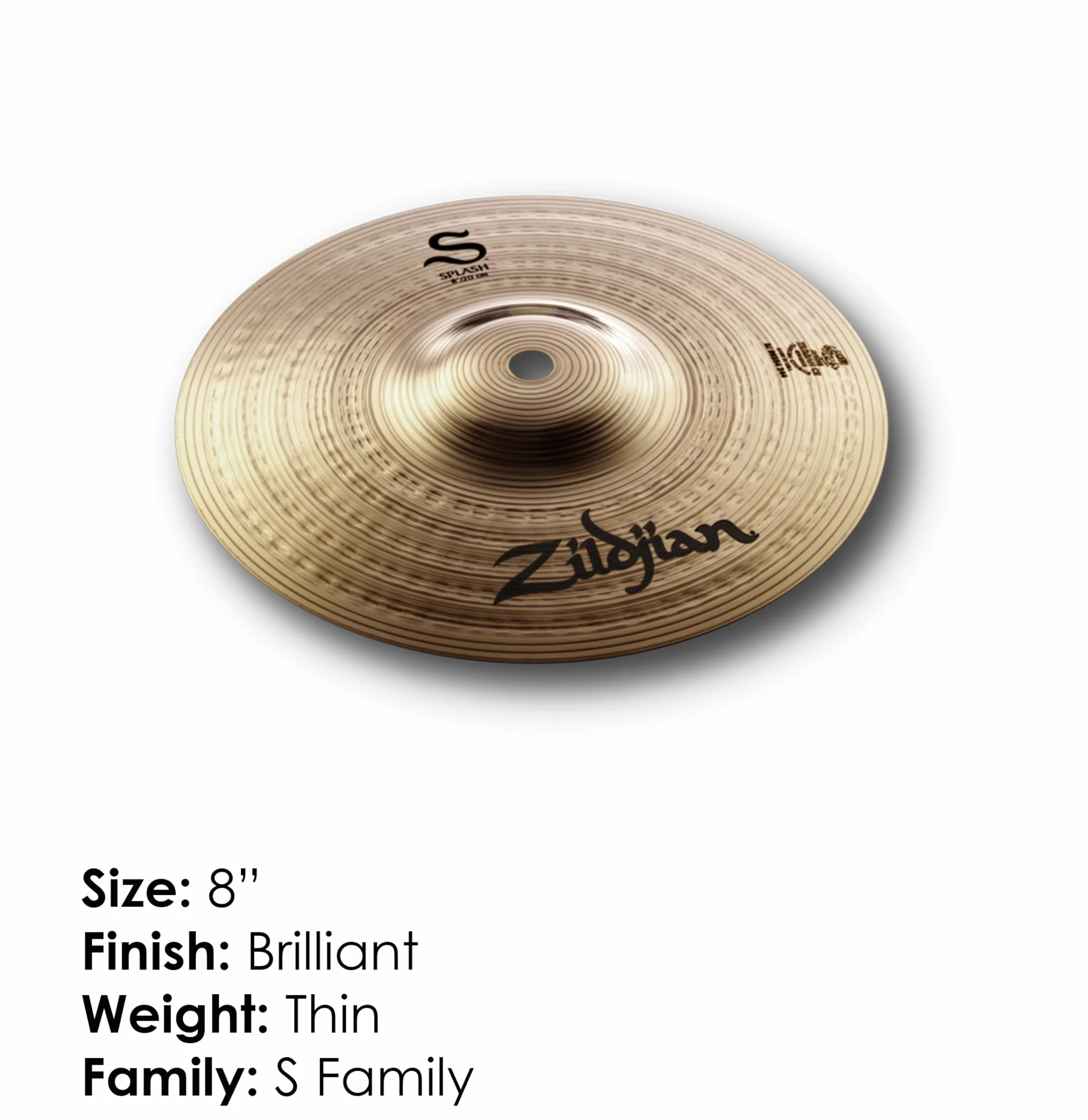 ZILDJIAN S390 S Platillo 8" S splash