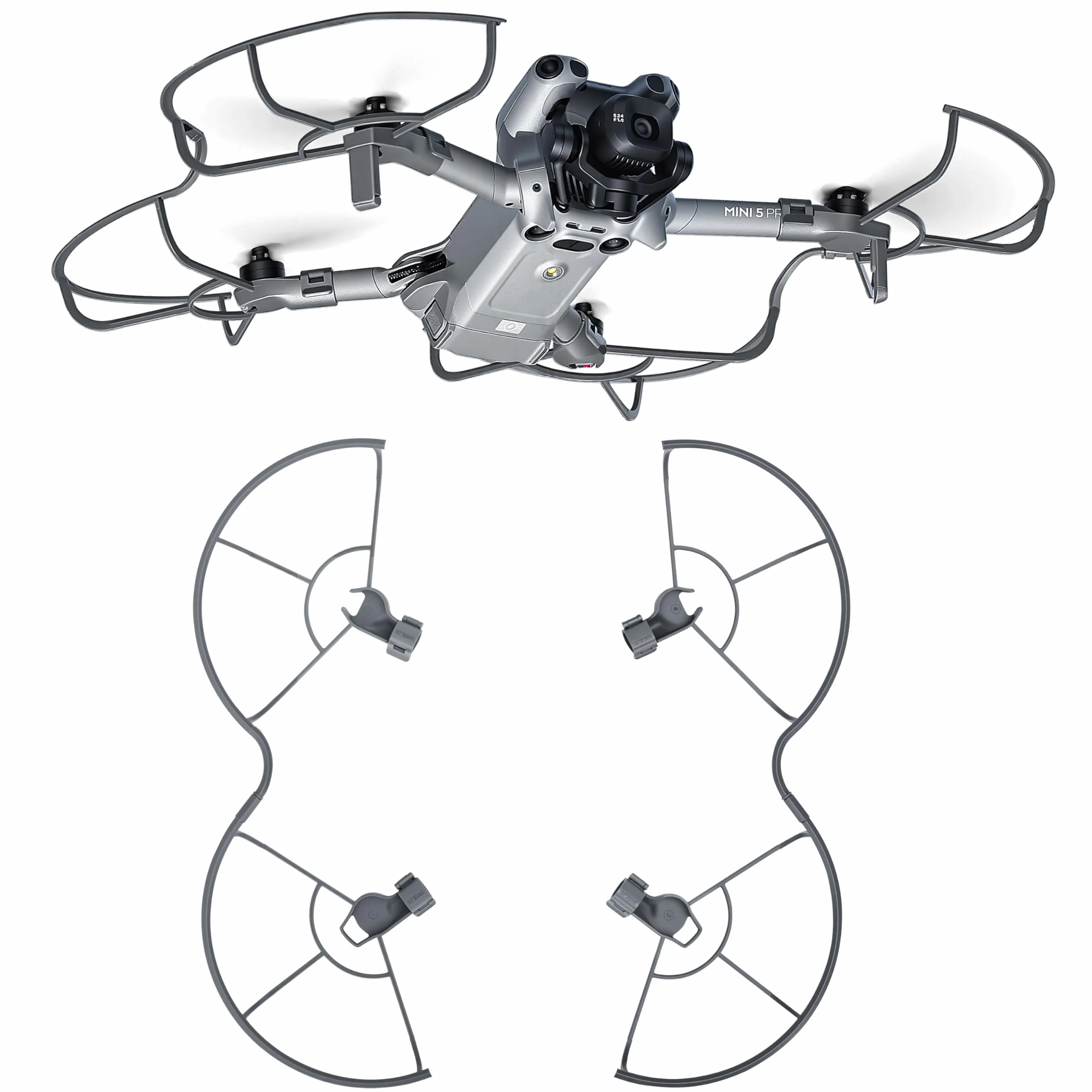 STARTRC Mini 5 Pro Propellerschützer,Flugsicherheit Anti Kollisions Propellerschutz für DJI Mini 5 Pro Zubehör Schnellverschluss(SOLO hélices)