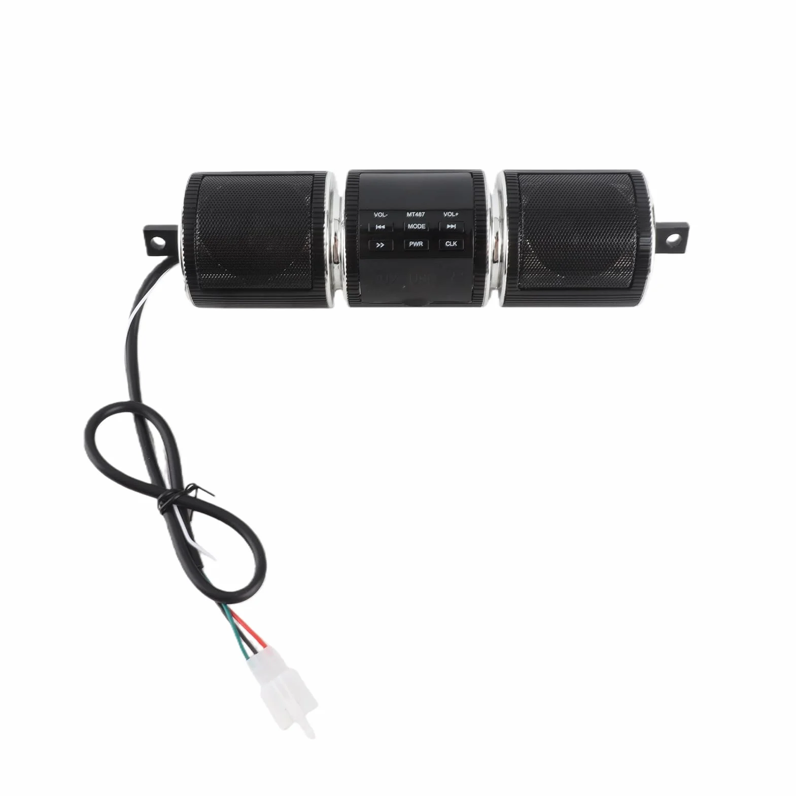 Altavoces para Moto Universal 3 0 + EDR Reproductor Musical Resistente Al Agua con USB TF Y IN Compatible con Todos Los Manillares De Motocicleta Color Negro