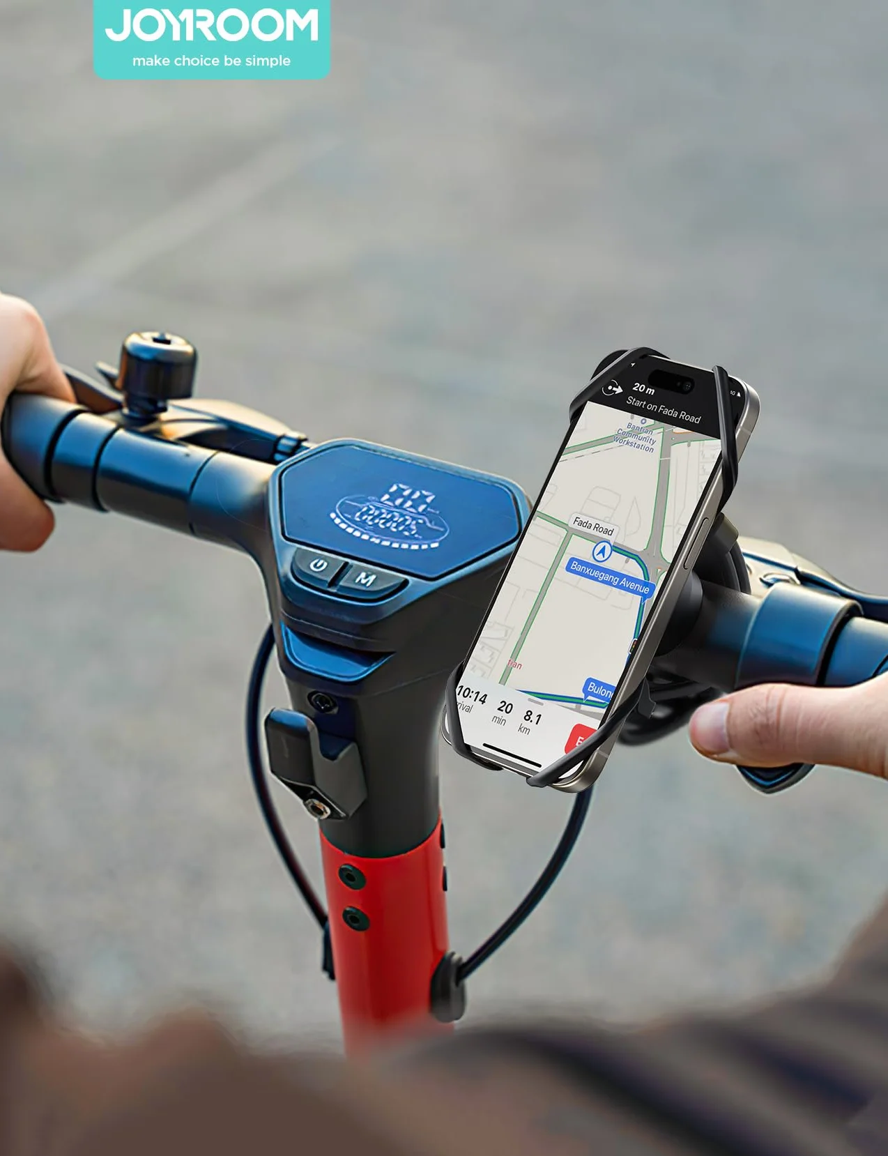 JOYROOM Soporte Móvil Bicicleta 360° Silicona para iPhone Smartphone 4.0-7.2"