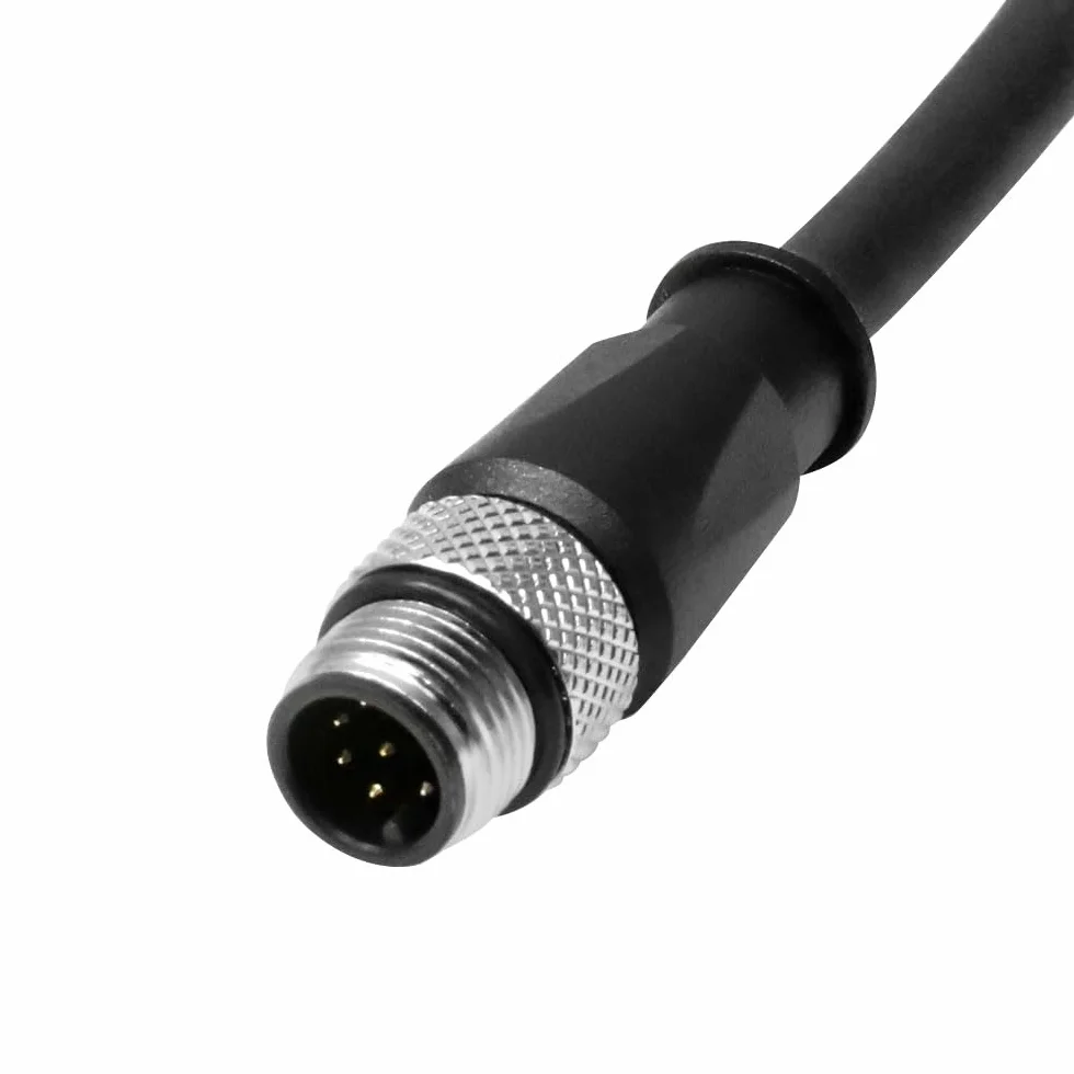 Alvin's Cables M12 A-Código A 8 Pin Macho a 8 Pin Cable de actuador de Sensor blindado de Alto flexión Cat6a para cognex Cámara Industrial de 3.3 pies