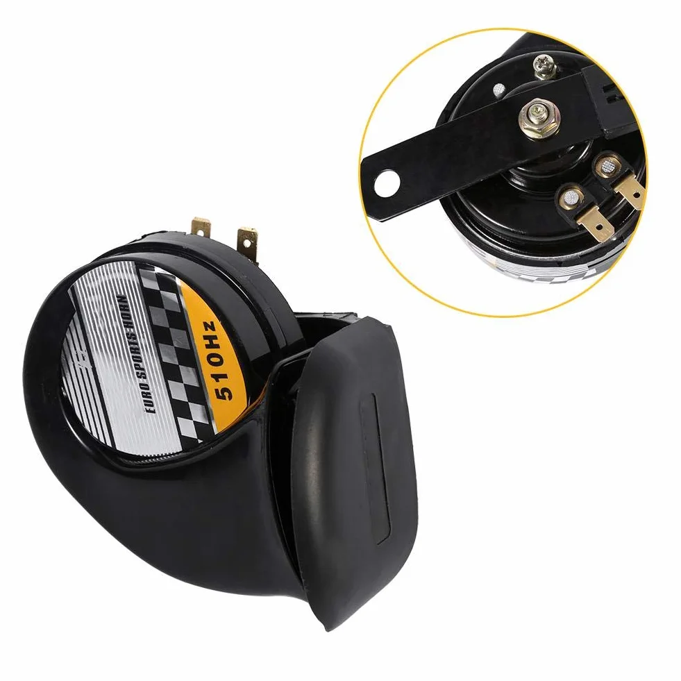 Universal Snail Horn Speaker 115DB 510Hz 12V 3.5A Mini Electronic Air Horn for Motorcycle
