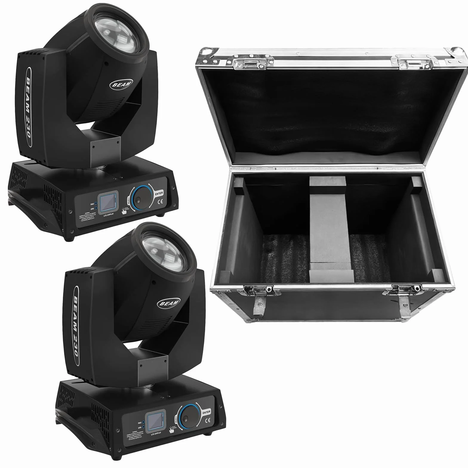 Flight Case con ruota 2 in 1 Fly Case per 230 W 295 W Teste mobili LED Beam Moving Head Flightcase