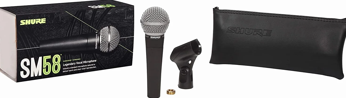 Shure SM58-LC El micrófono de Voz dinámico está diseñado para el Uso Profesional en Voces en actuaciones en Vivo, Refuerzo de Sonido y grabaciones de Estudio - No se Incluye el Cable (SM58-LCE)