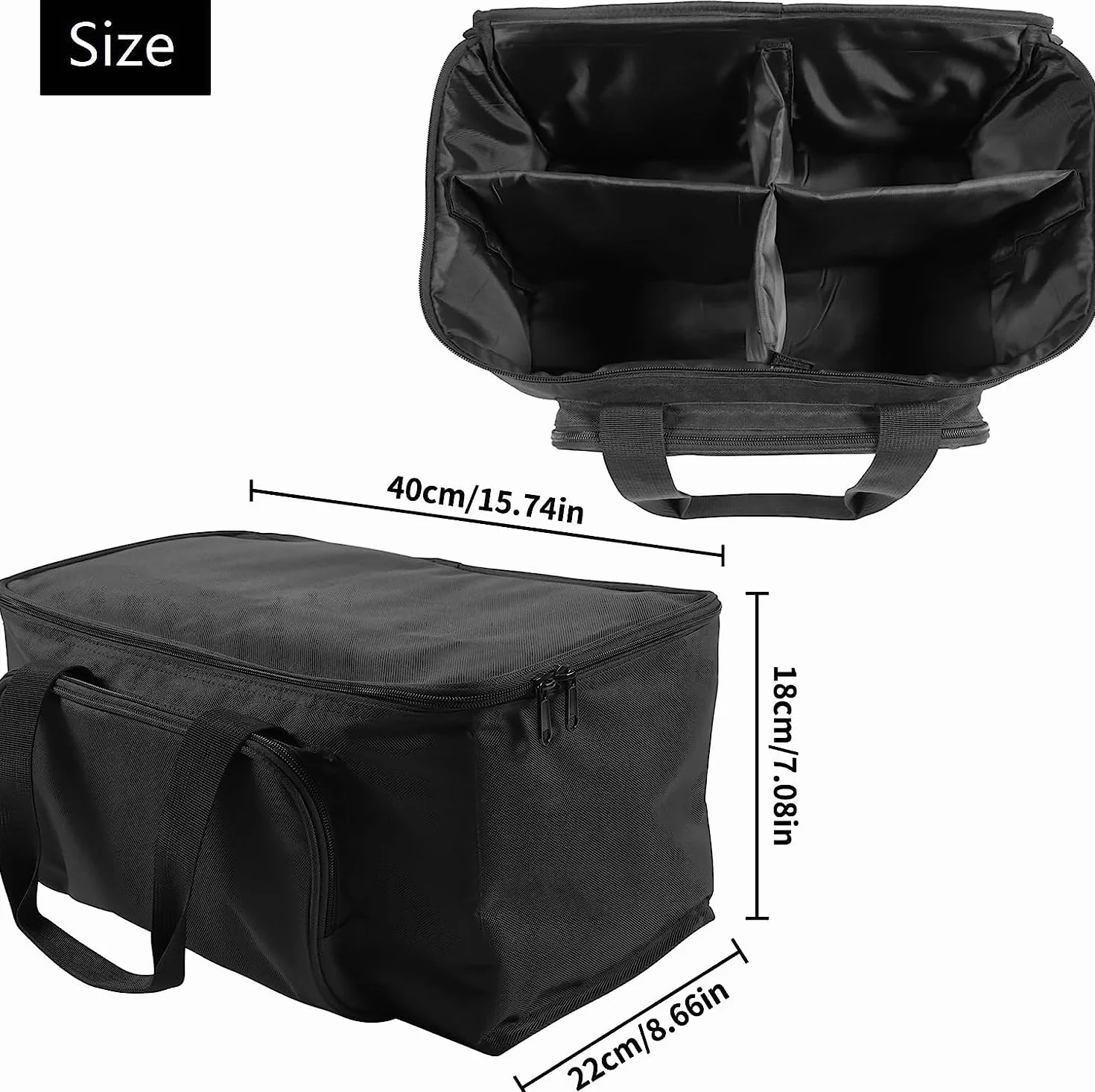 Juego de 4 focos LED par de 84 W con bolsa, 14 LED, luz de escenario, luz de fiesta, RGBW 4 en 1, DMX512, con mando a distancia, iluminación para escenario, DJ, fiesta, espectáculo, bar, Halloween,