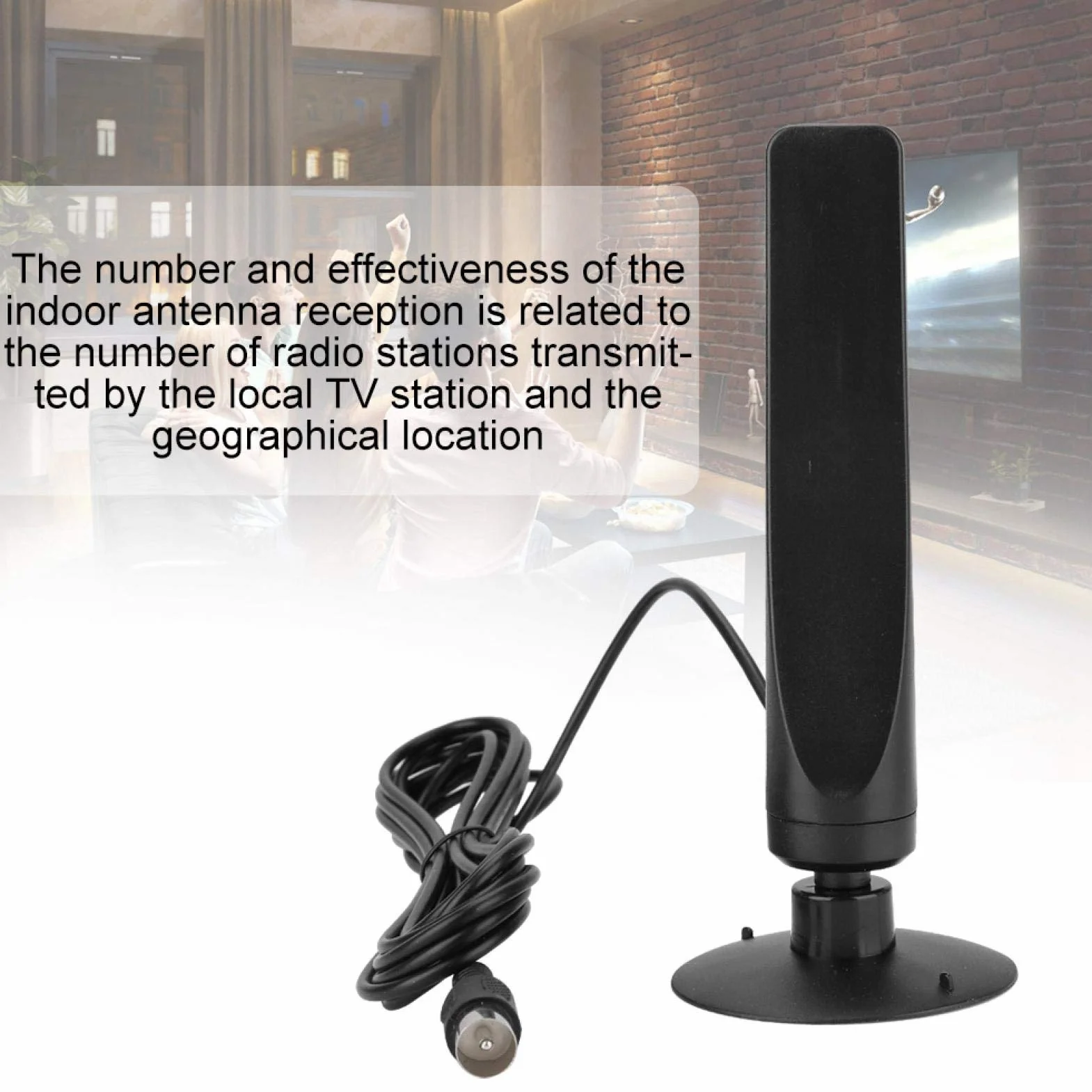 Antena DVB-T Impermeable Doble Frecuencia 35DBI Alta Sensibilidad Amplificada HD