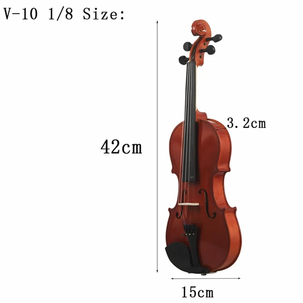 NATHA ViolíN 1/8, Instrumentos Musicales para Adultos, ViolíN Infantil, con Estuche RíGido, Principiantes