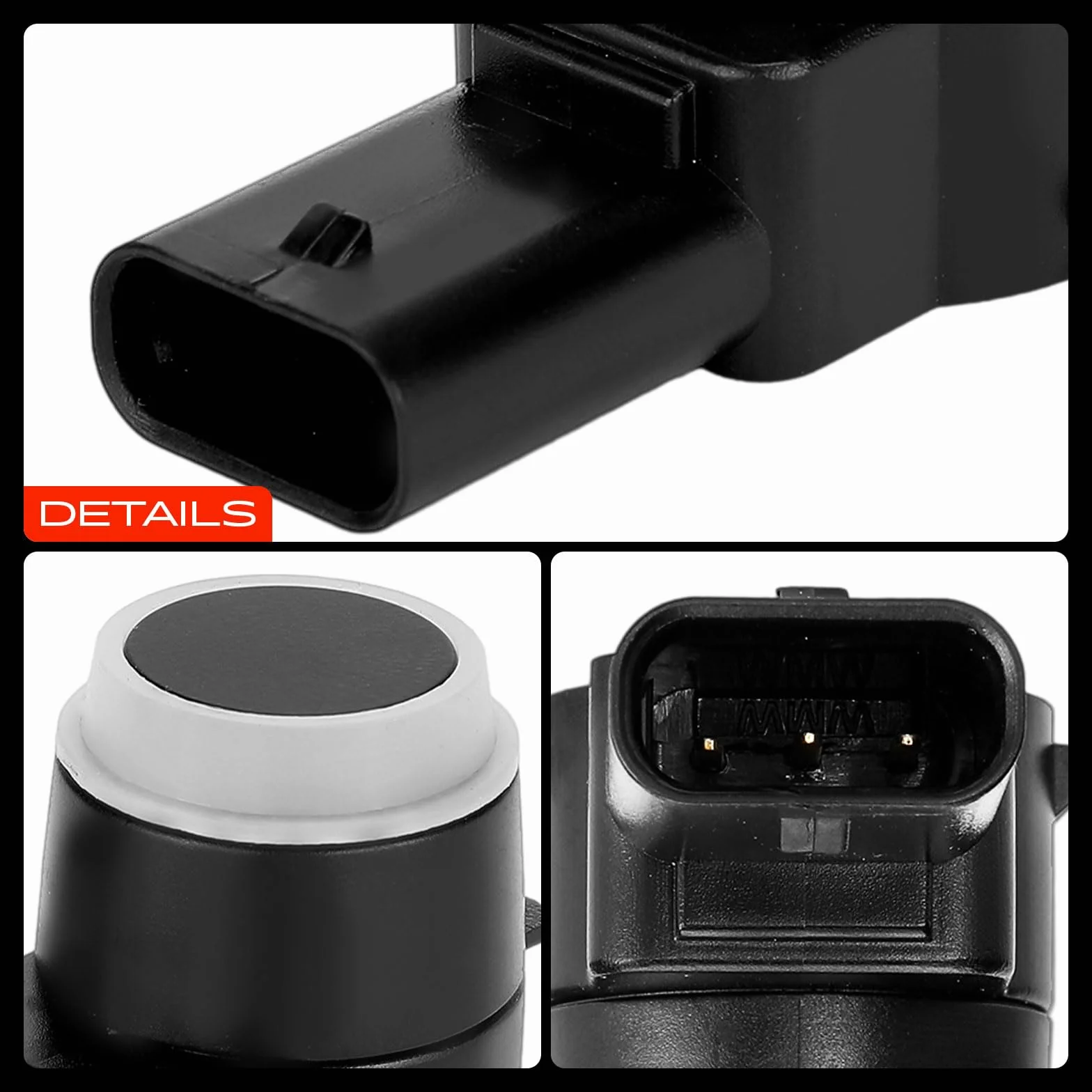 Frankberg Sensor de aparcamiento PDC Compatible con T.o.u.r.a.n 1T1 1T2 C.a.d.d.y III MPV 2CB 2CJ 2KB 2KJ E.O.S 1F7 1F8 Leon 1P1 Altea XL 5P5 5P8 Replace# 7L5919275B