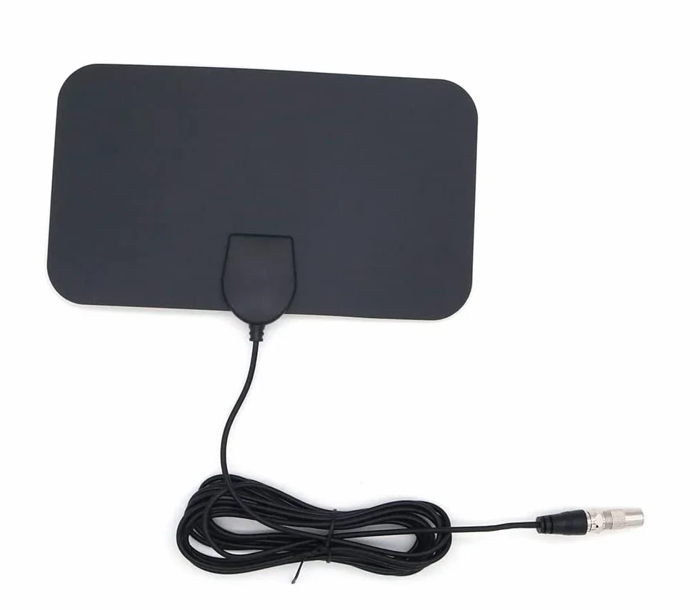 Mini antena de TV digital para interiores, amplificador de señal 50 millas, compatible con F-TV HDTV 4K