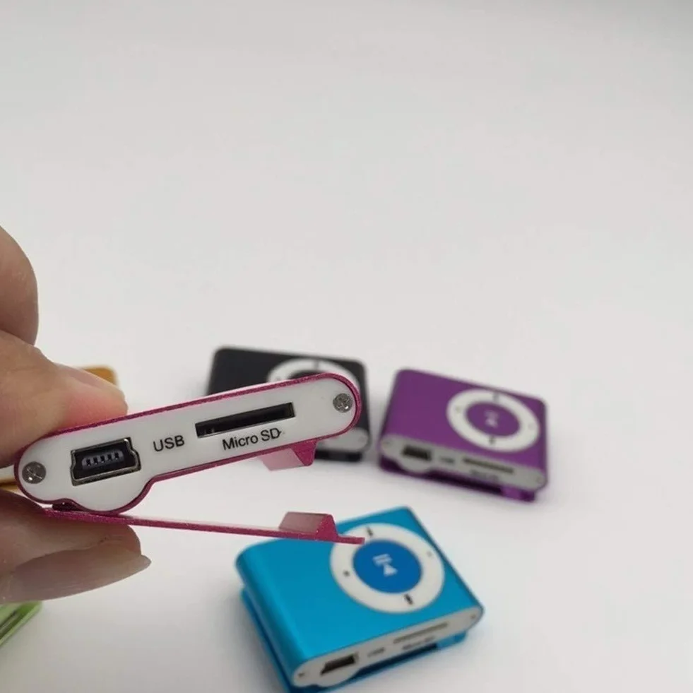 Reproductor MP3 USB 2.0 Mini con Clip, Soporte TF, 3.5mm