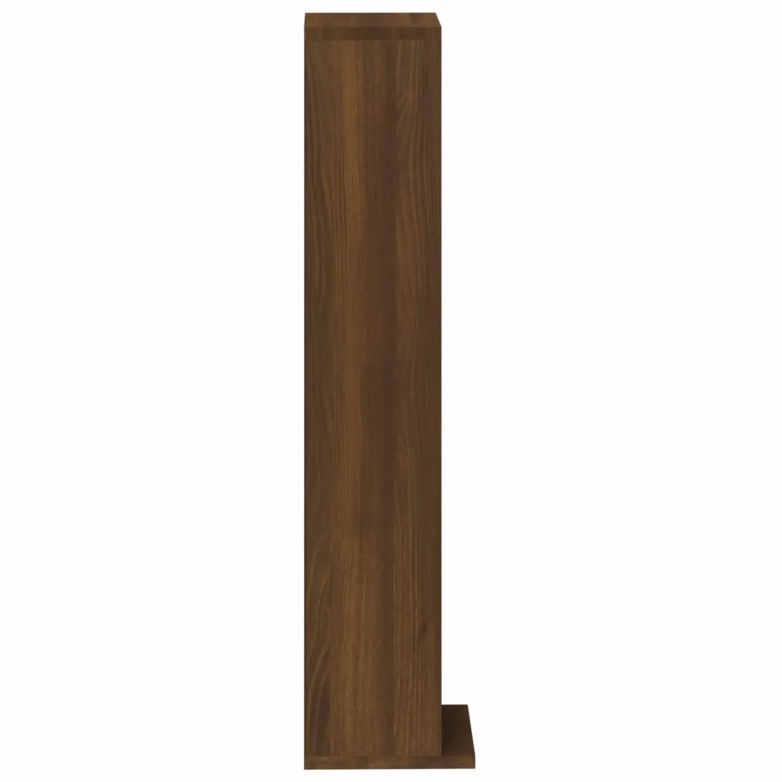 BaraSh Estantería de CD Madera contrachapada Roble marrón Mueble para Discos Mueble CD 21x20x88 cm