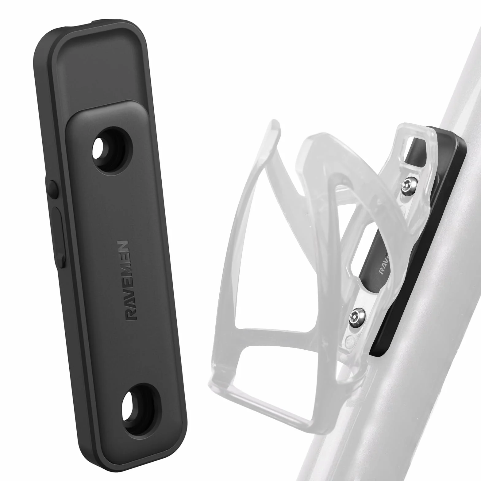 RAVEMEN Rastreador para Bicicleta Compatible con Find My(Sólo iOS), Antirrobo para Rastreador de Bicicleta, Accesorio para, Se Esconde Bajo el Portabidón Precise Positioning 27 Gramos Cuerpo Ligero