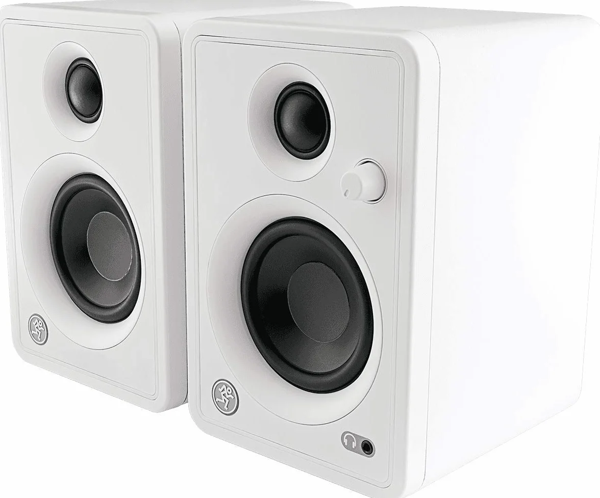 Mackie CR Active 50W 3" Altavoces de Monitorización Activos CR (Pareja) - Blanco Edición Limitada