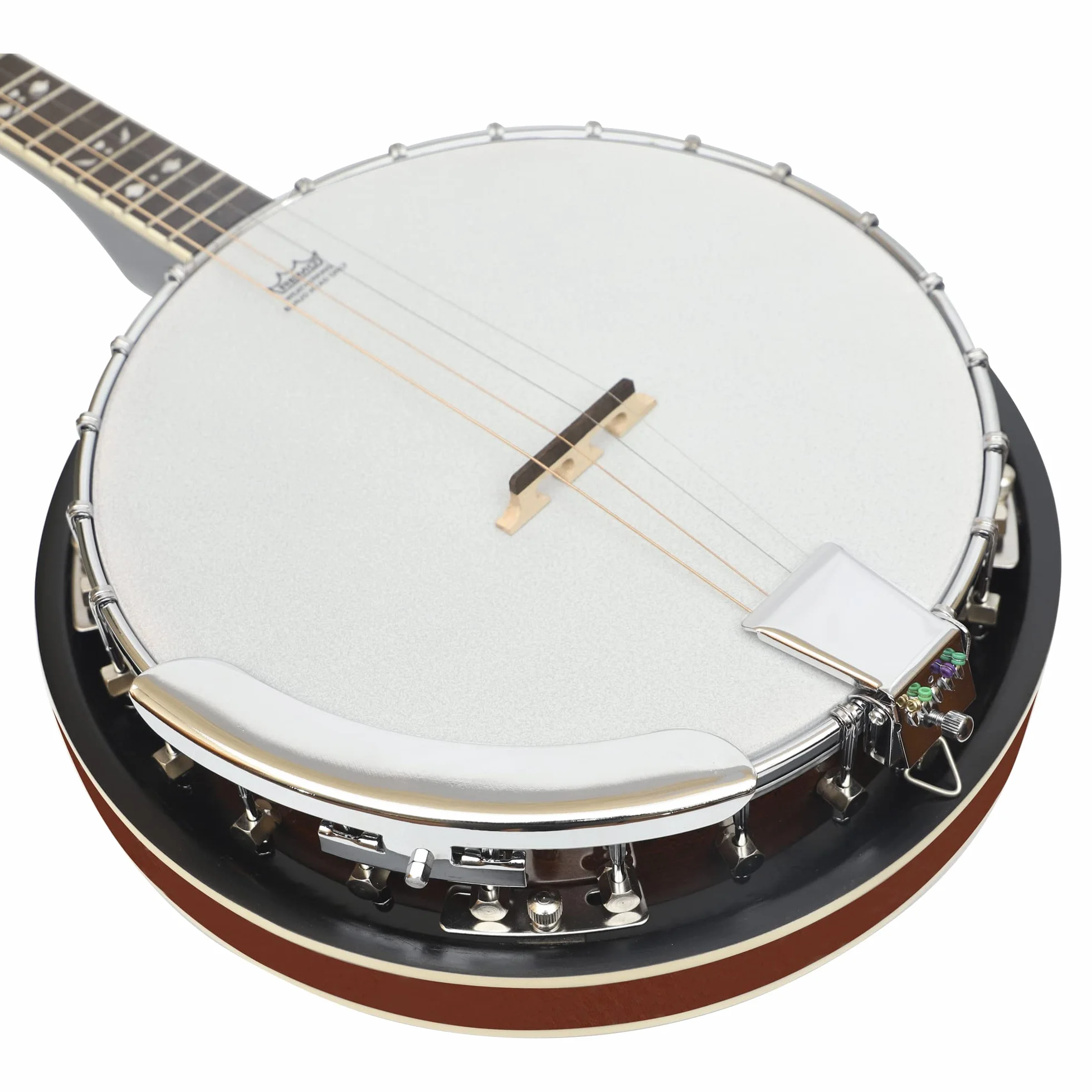 Heartland 4 cuerdas 17 trastes irlandés tenor banjo serie con acabado cerrado sólido Sunburst